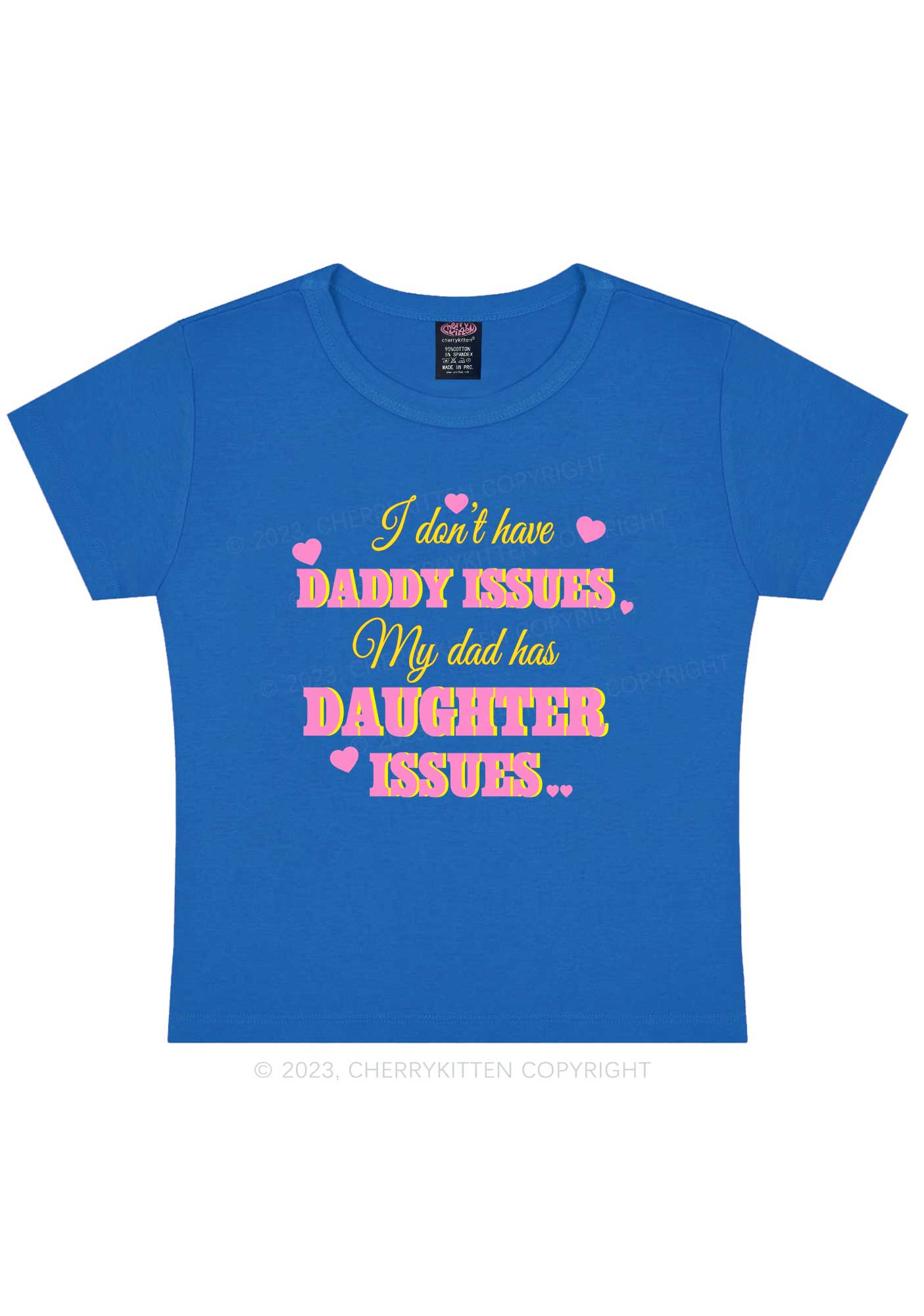 Daddy Issues Y2K Baby Tee Cherrykitten