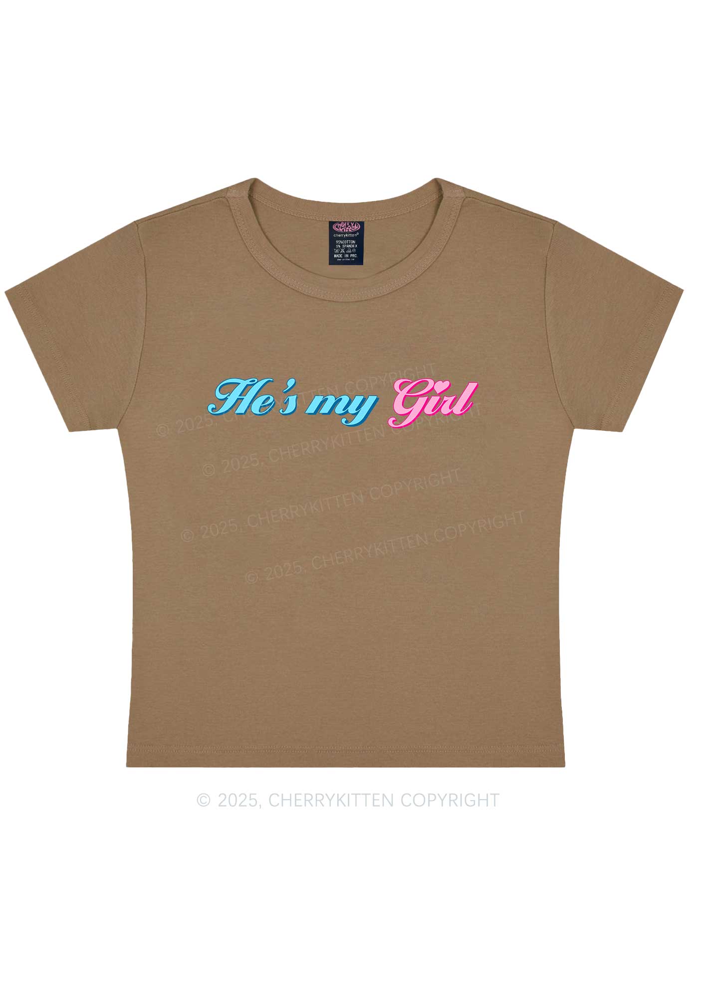 He Is My Girl Pride Y2K Baby Tee Cherrykitten
