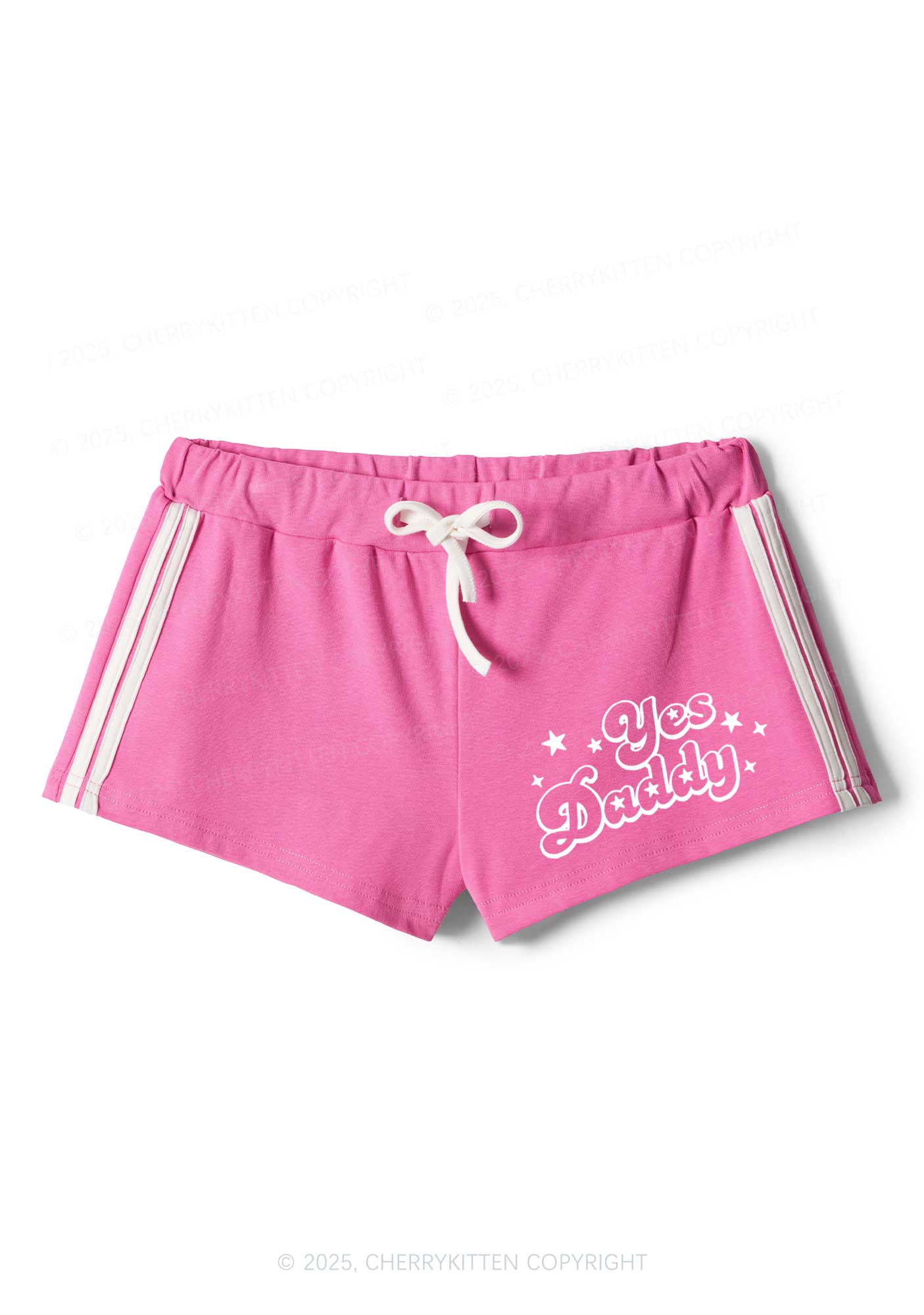 Yes Daddy Star Y2K Drawstring Mini Shorts Cherrykitten
