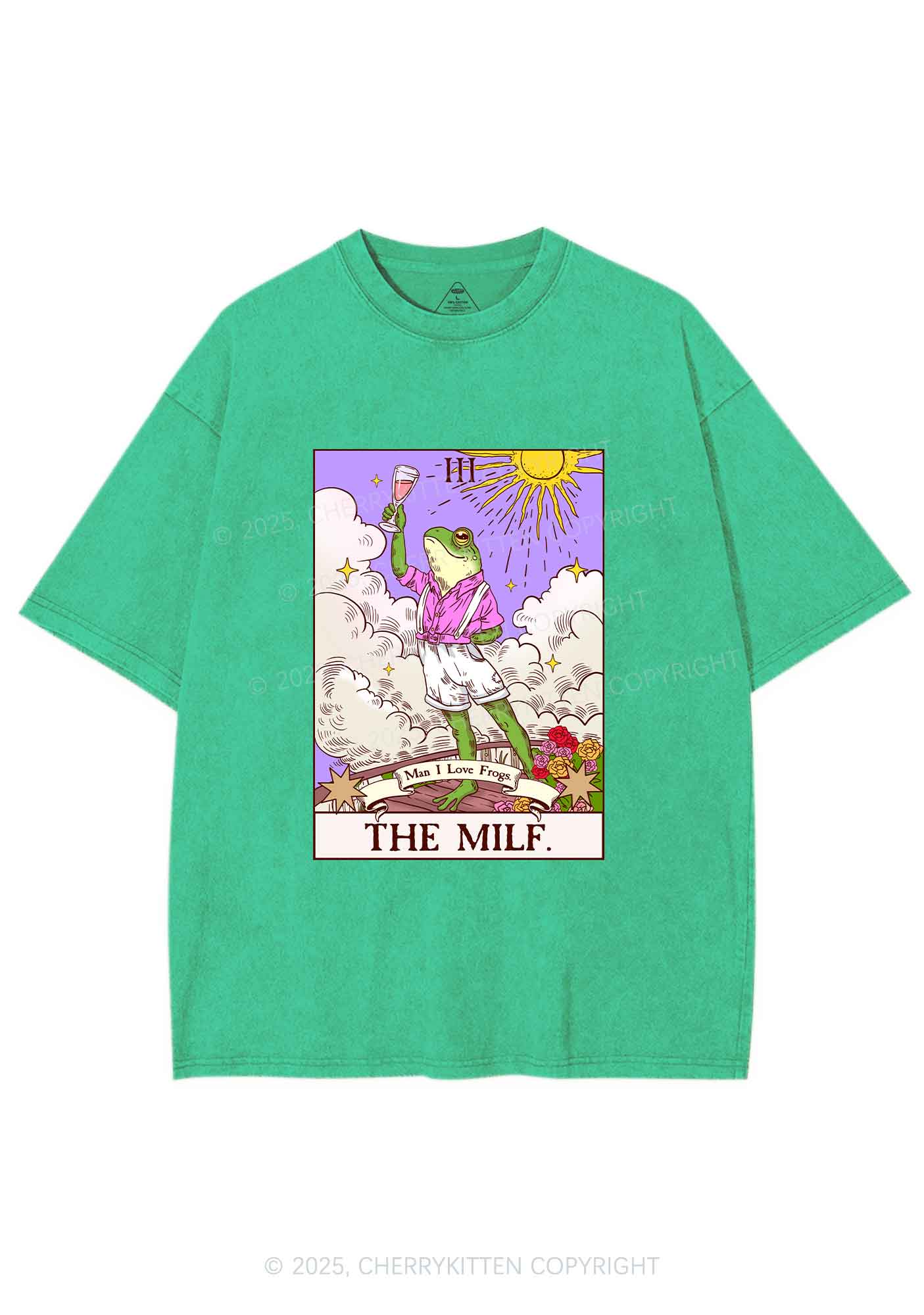 The Mxxf Frog Y2K Shirts Washed Tee Cherrykitten
