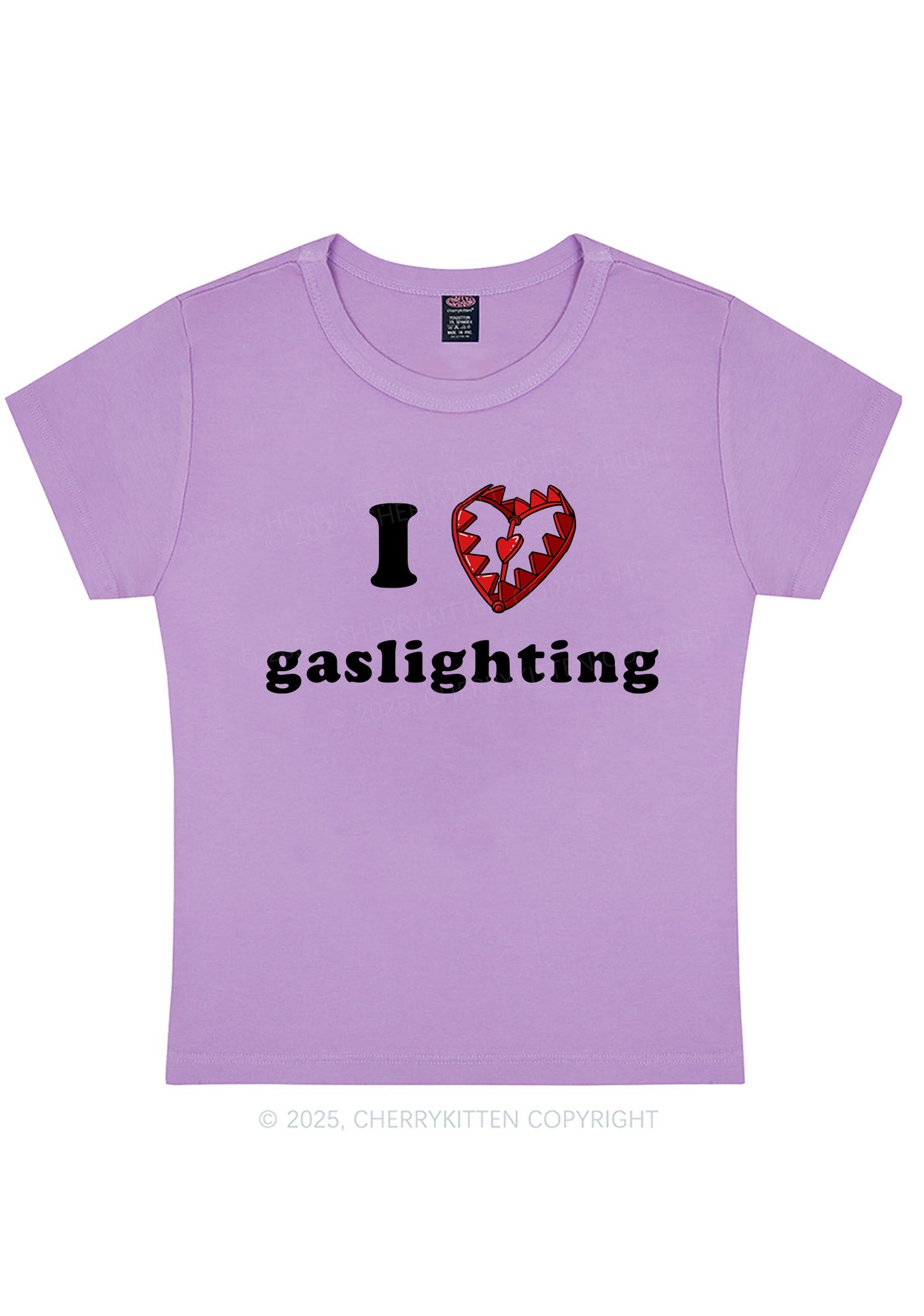 Love Gaslighting Y2K Baby Tee Cherrykitten