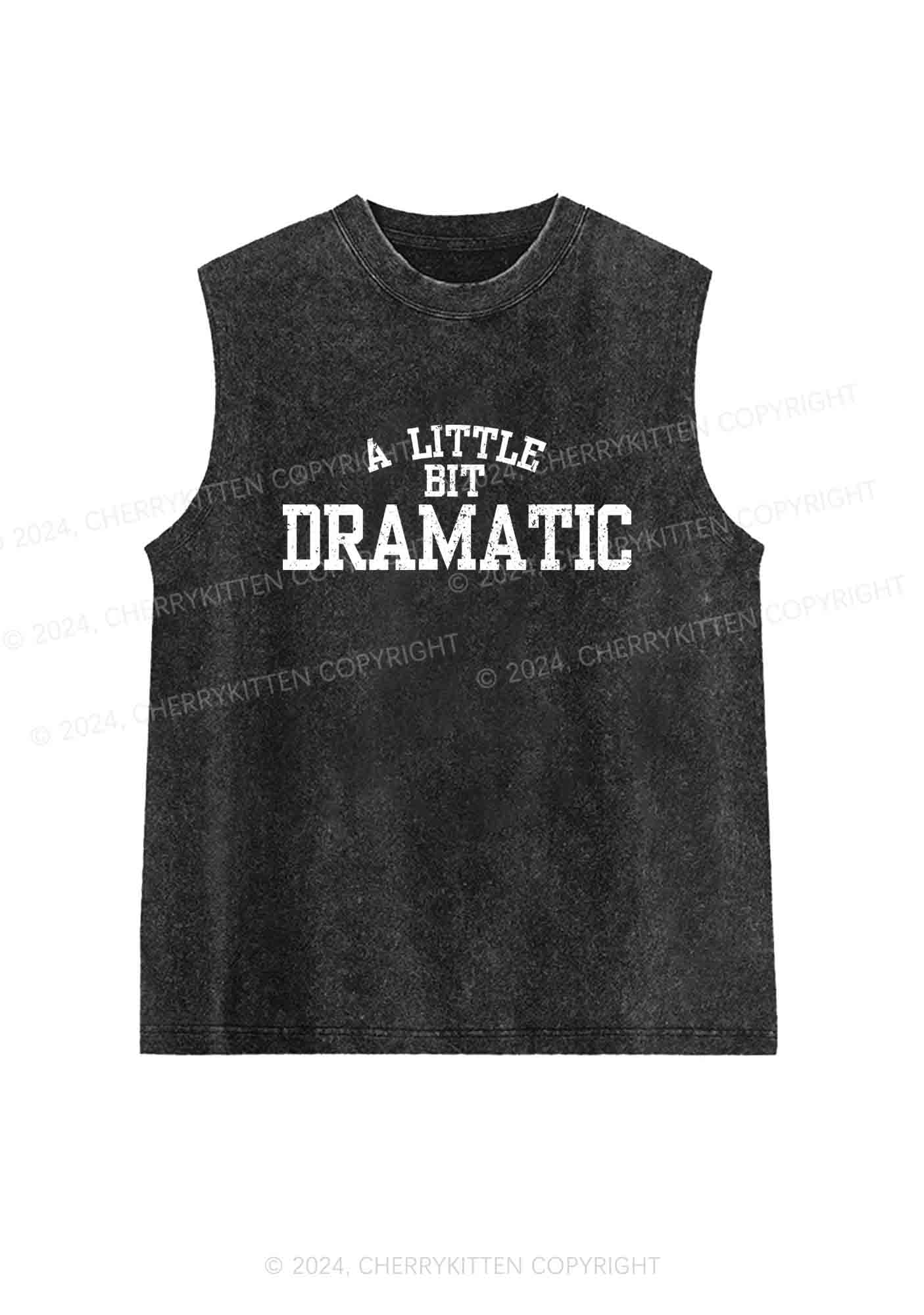 A Little Bit Dramatic Y2K Washed Tank Cherrykitten