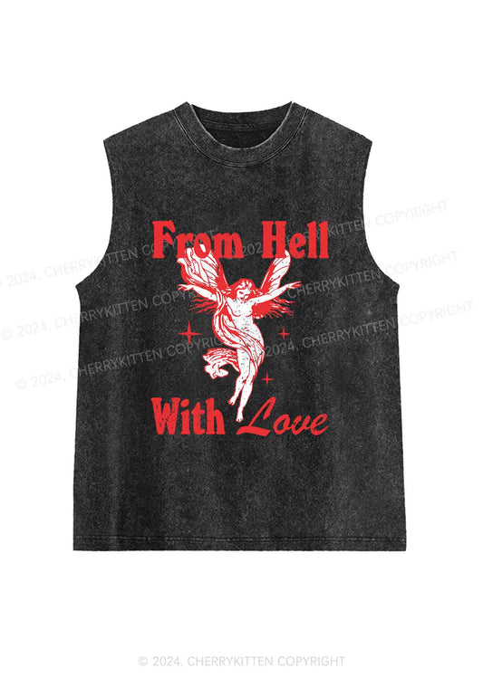 From Hall With Love Y2K Washed Tank Cherrykitten