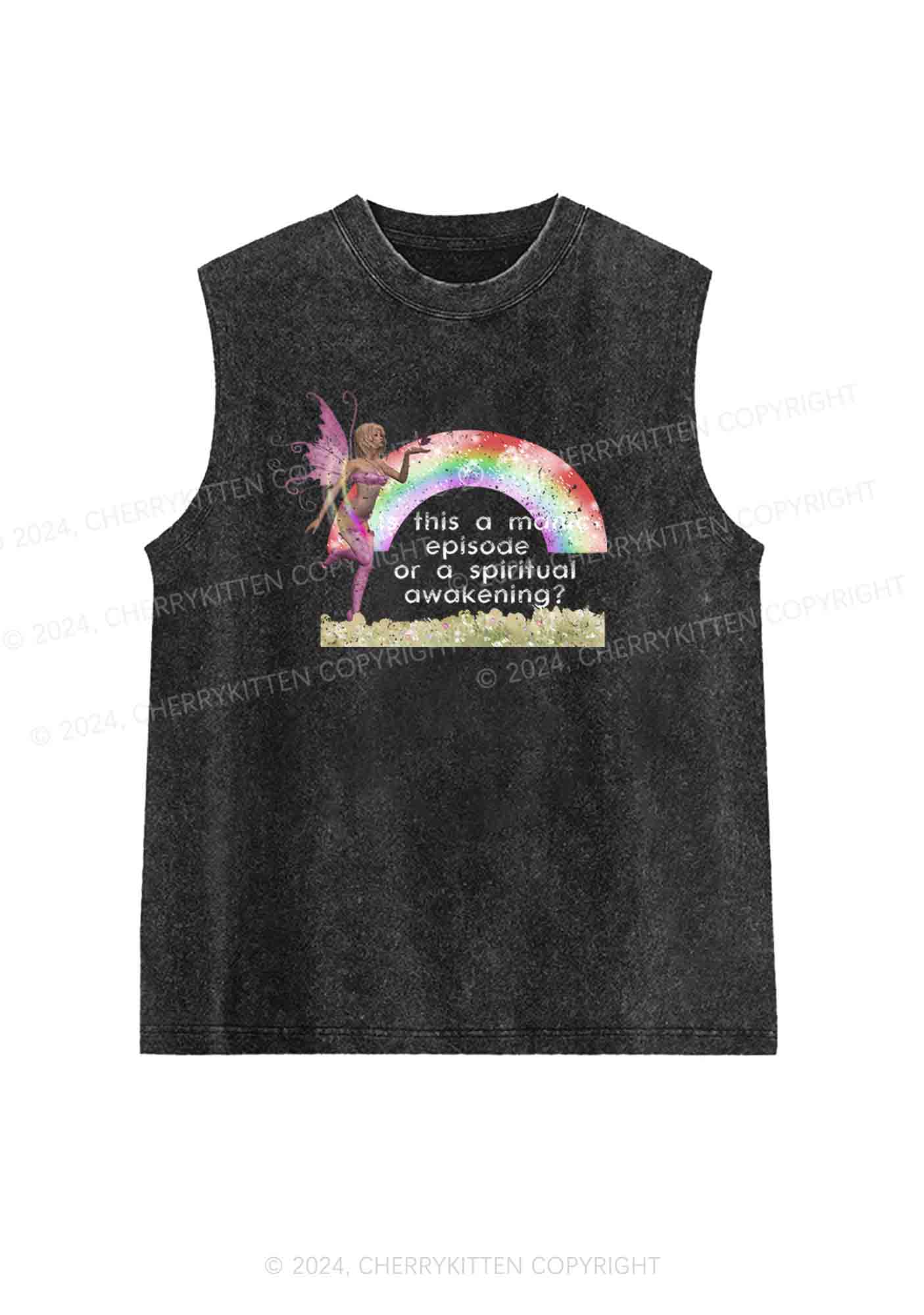 A Manic Episode Y2K Washed Tank Cherrykitten