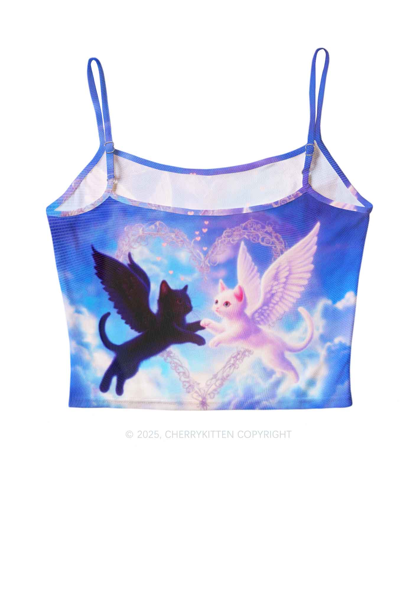 Cat Angel Y2K Mesh Cami Tank Cherrykitten