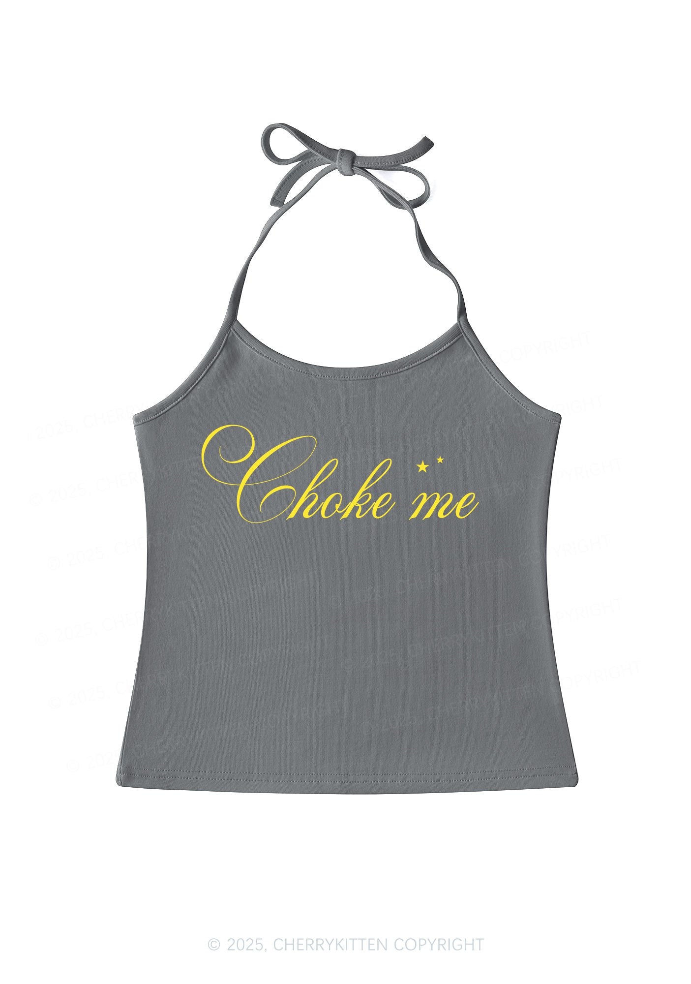Choke Me Y2K Halter Neck Cami Cherrykitten