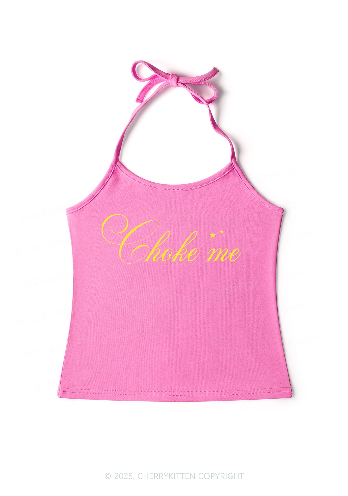 Choke Me Y2K Halter Neck Cami Cherrykitten