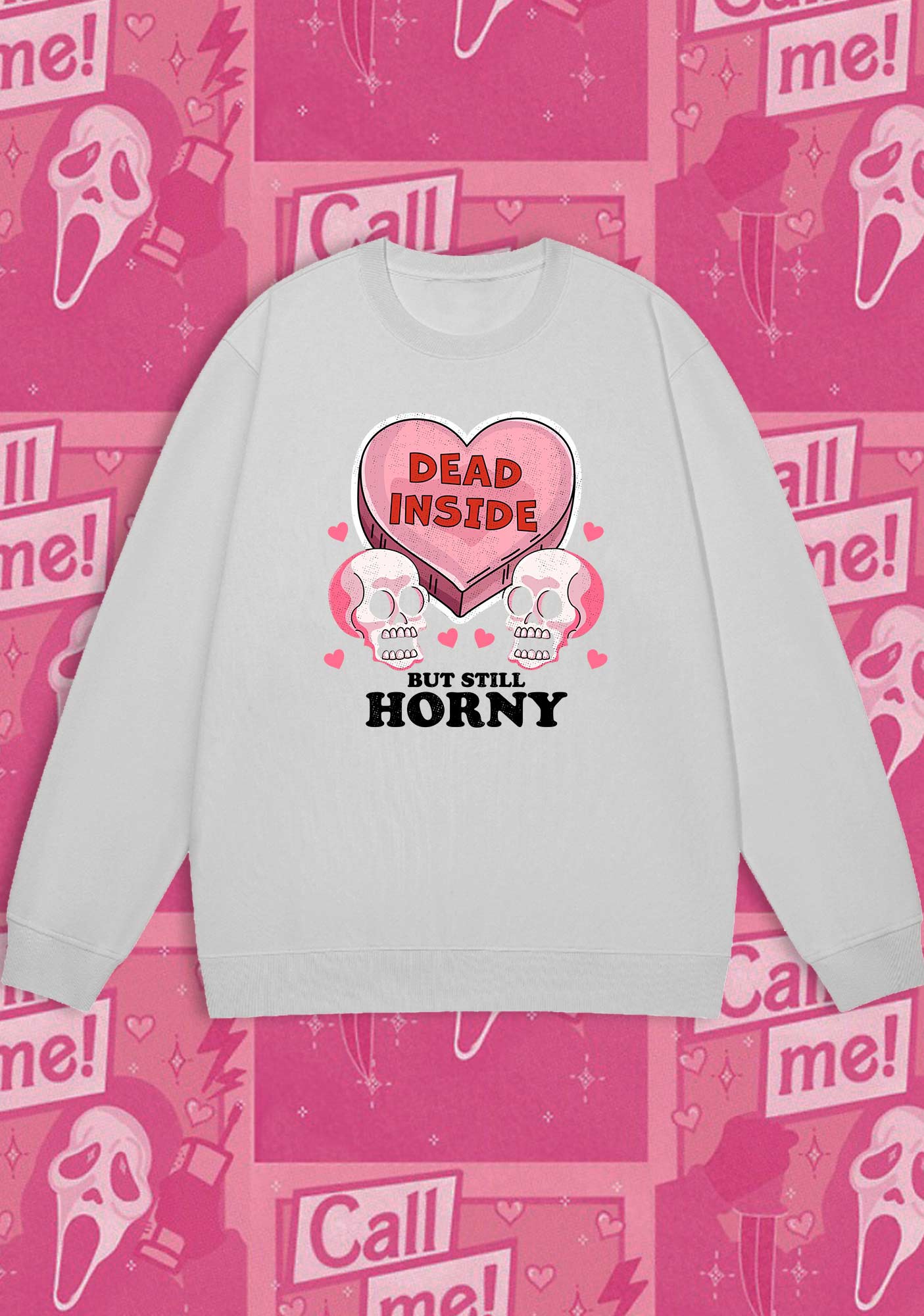 Dead Inside But Still Horxy Halloween Y2K Sweatshirt