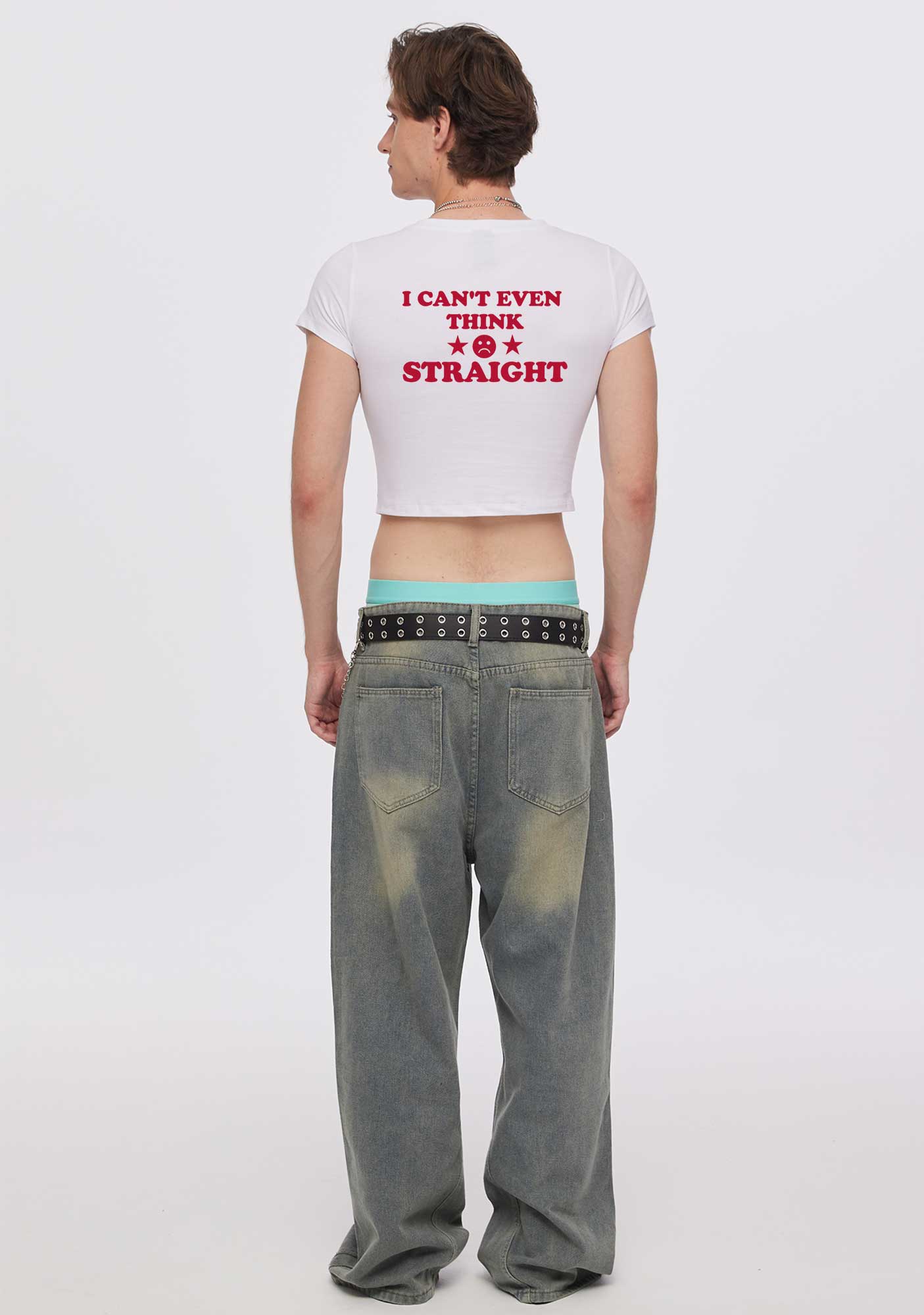 Im So Gay Two Sides Pride Y2K Baby Tee Cherrykitten