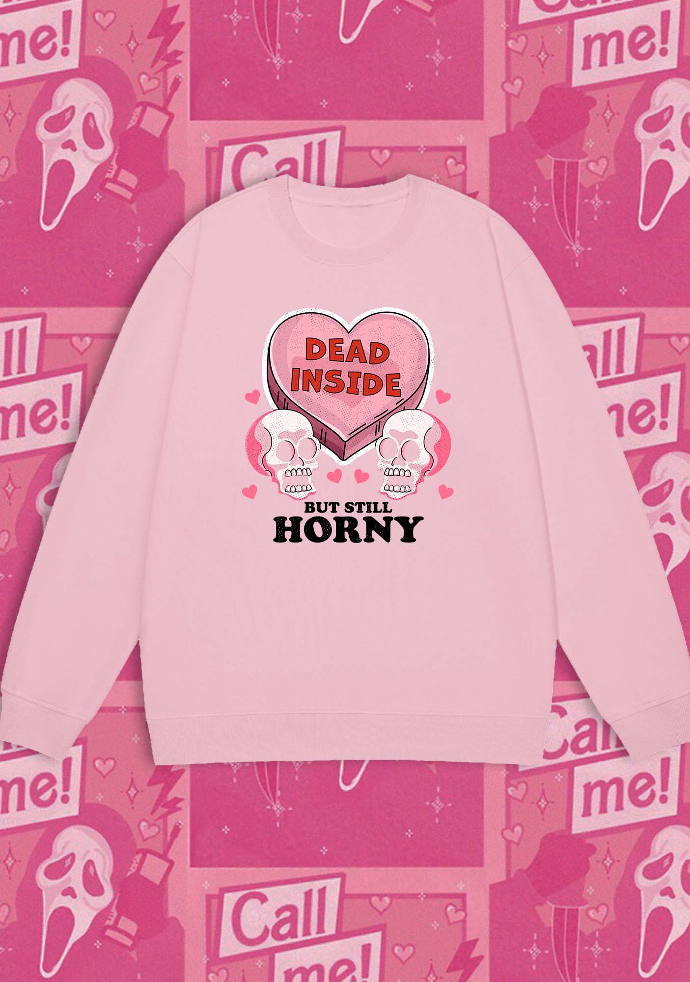Dead Inside But Still Horxy Halloween Y2K Sweatshirt