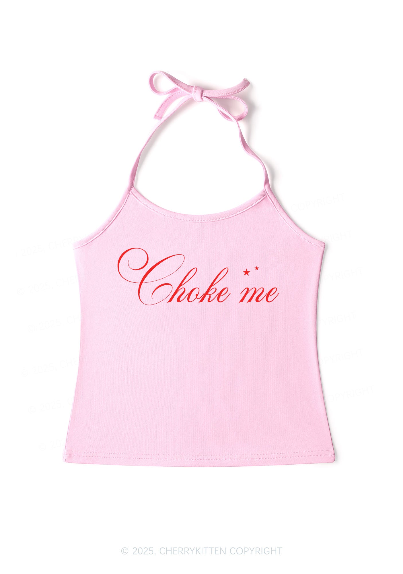 Choke Me Y2K Halter Neck Cami Cherrykitten