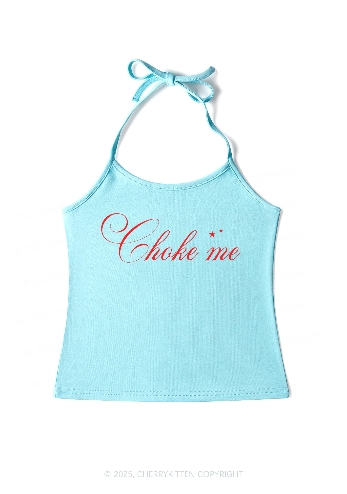 Choke Me Y2K Halter Neck Cami Cherrykitten