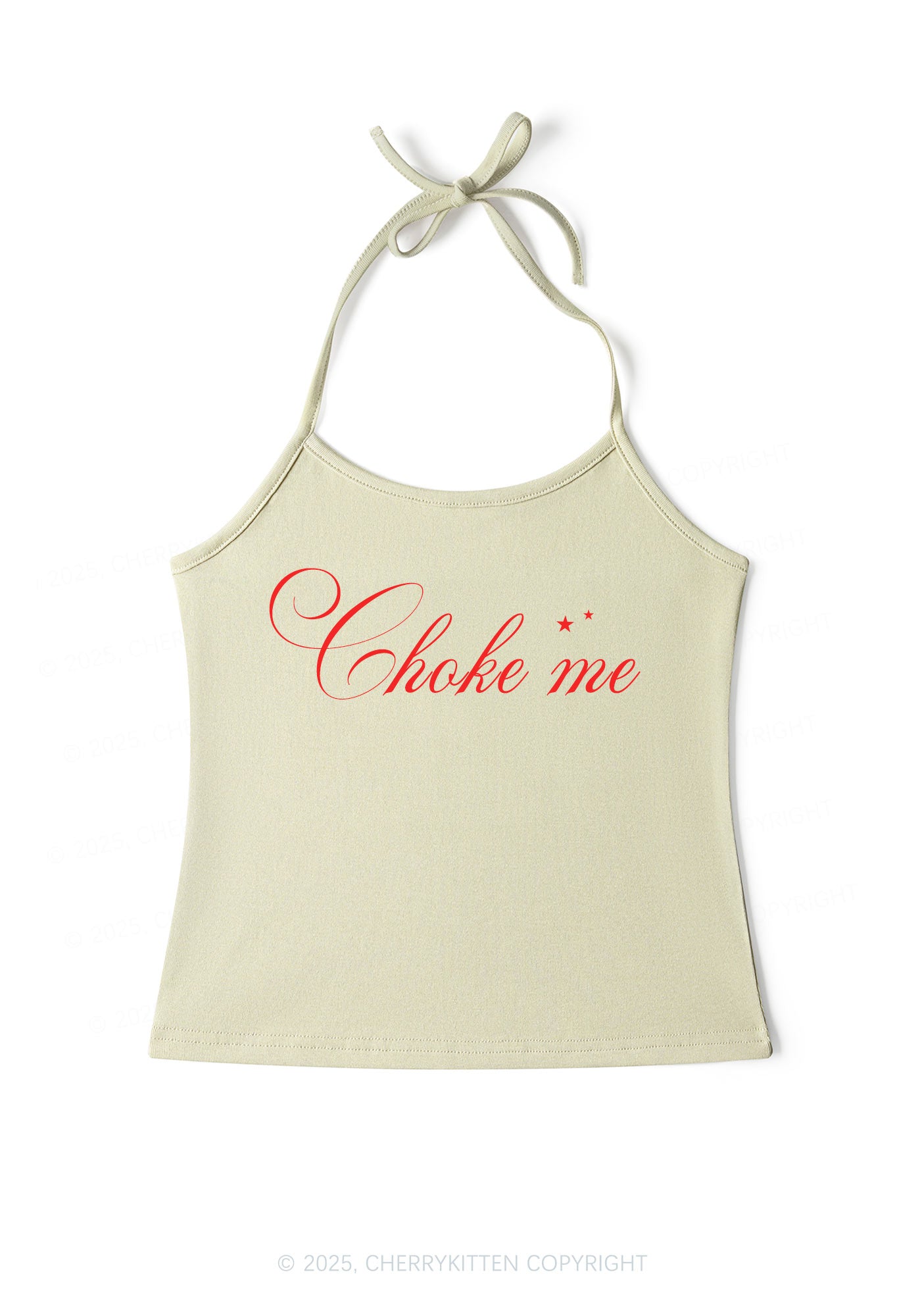 Choke Me Y2K Halter Neck Cami Cherrykitten