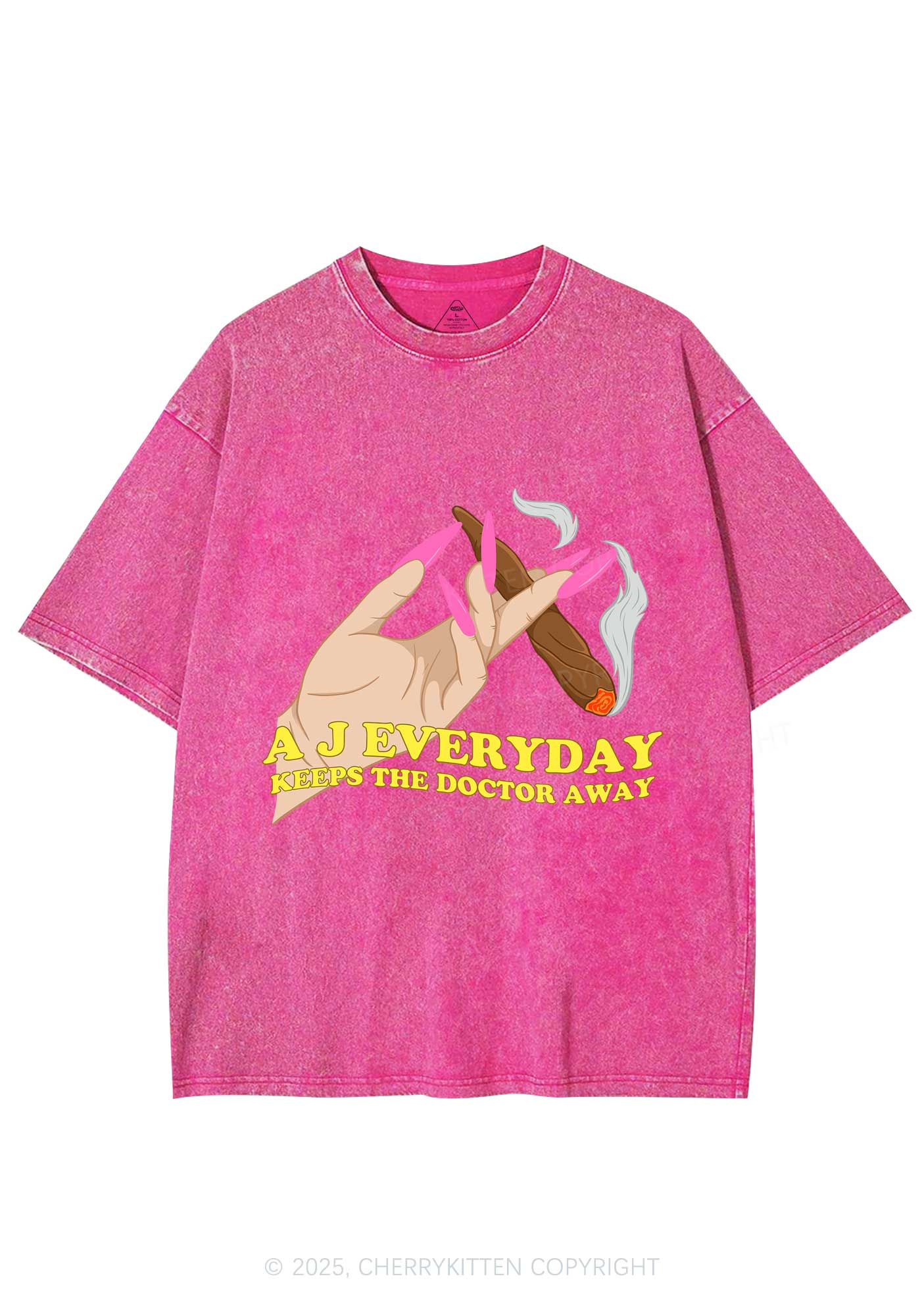 A J Everyday Y2K Washed Tee Cherrykitten