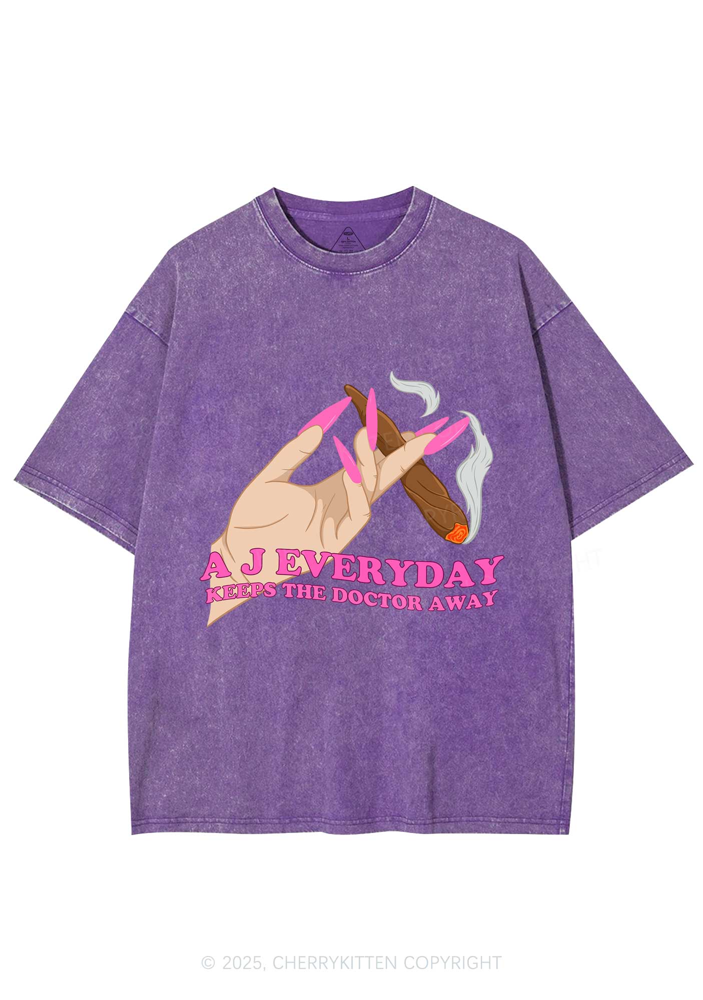 A J Everyday Y2K Washed Tee Cherrykitten