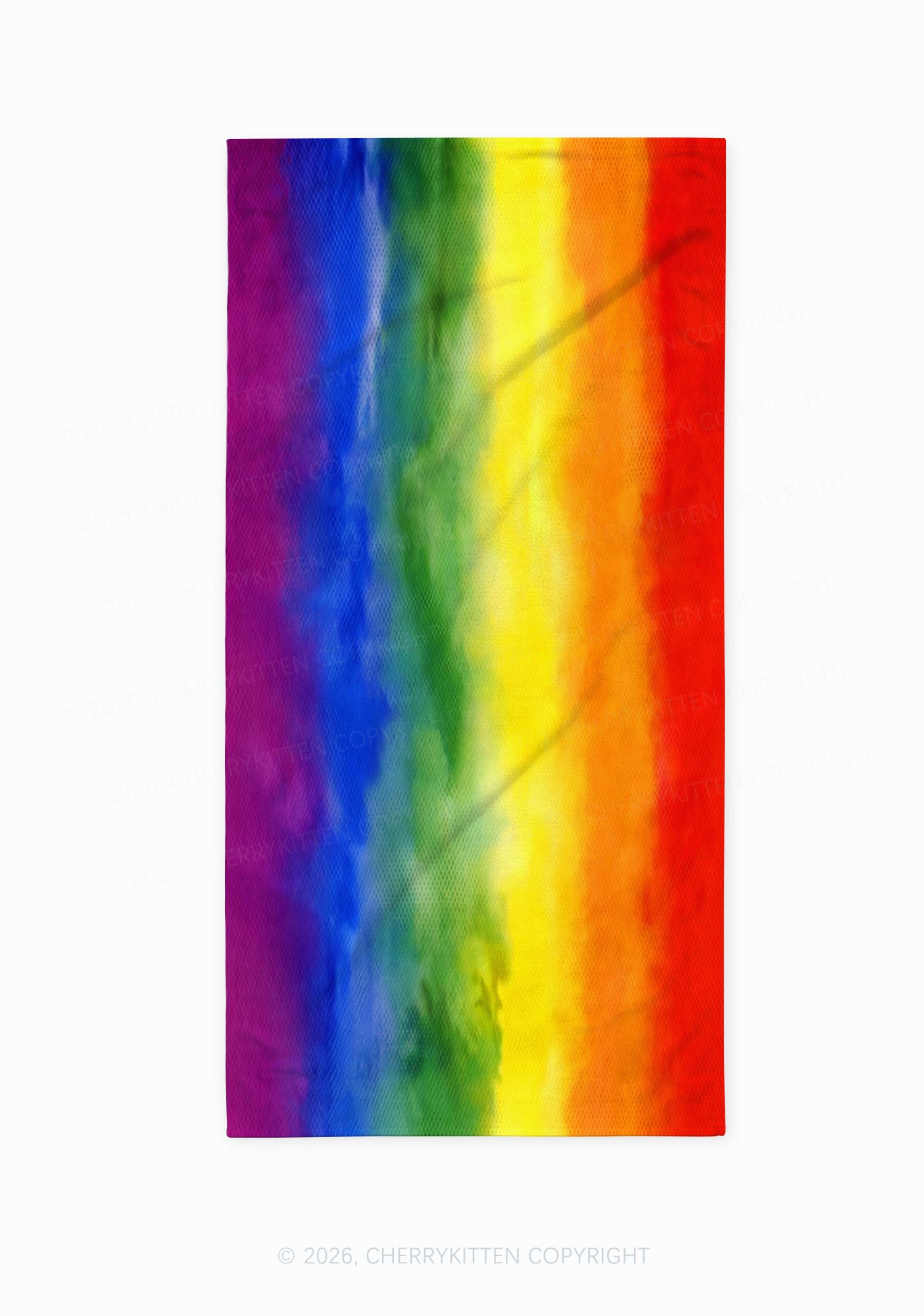 Rainbow Flag Pride Y2K Beach Towel Cherrykitten