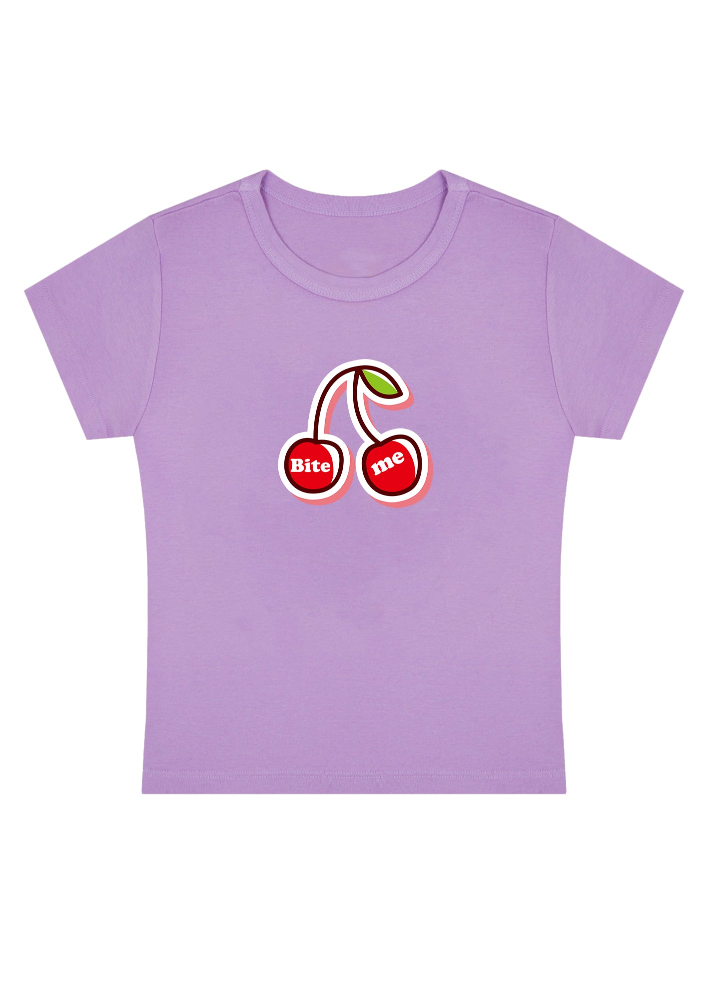 Curvy Cherry Bite Me Baby Tee