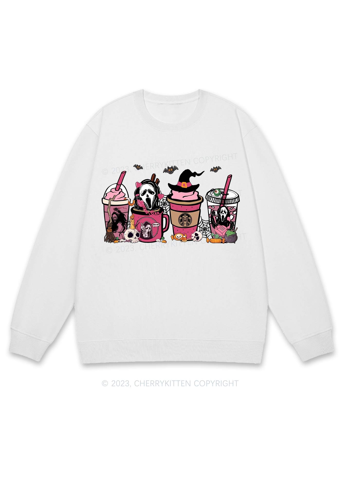 Halloween Drinks Y2K Sweatshirt Cherrykitten