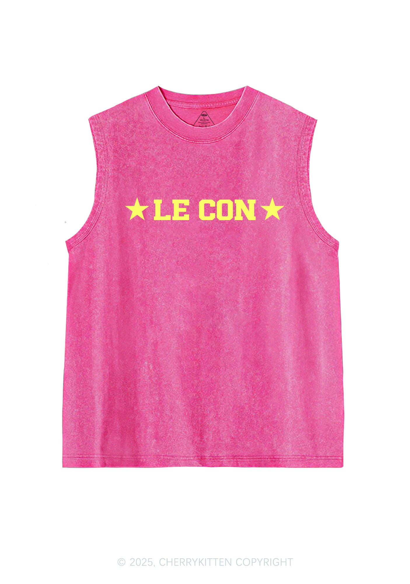 Le Con Y2K Washed Muscle Tank Cherrykitten