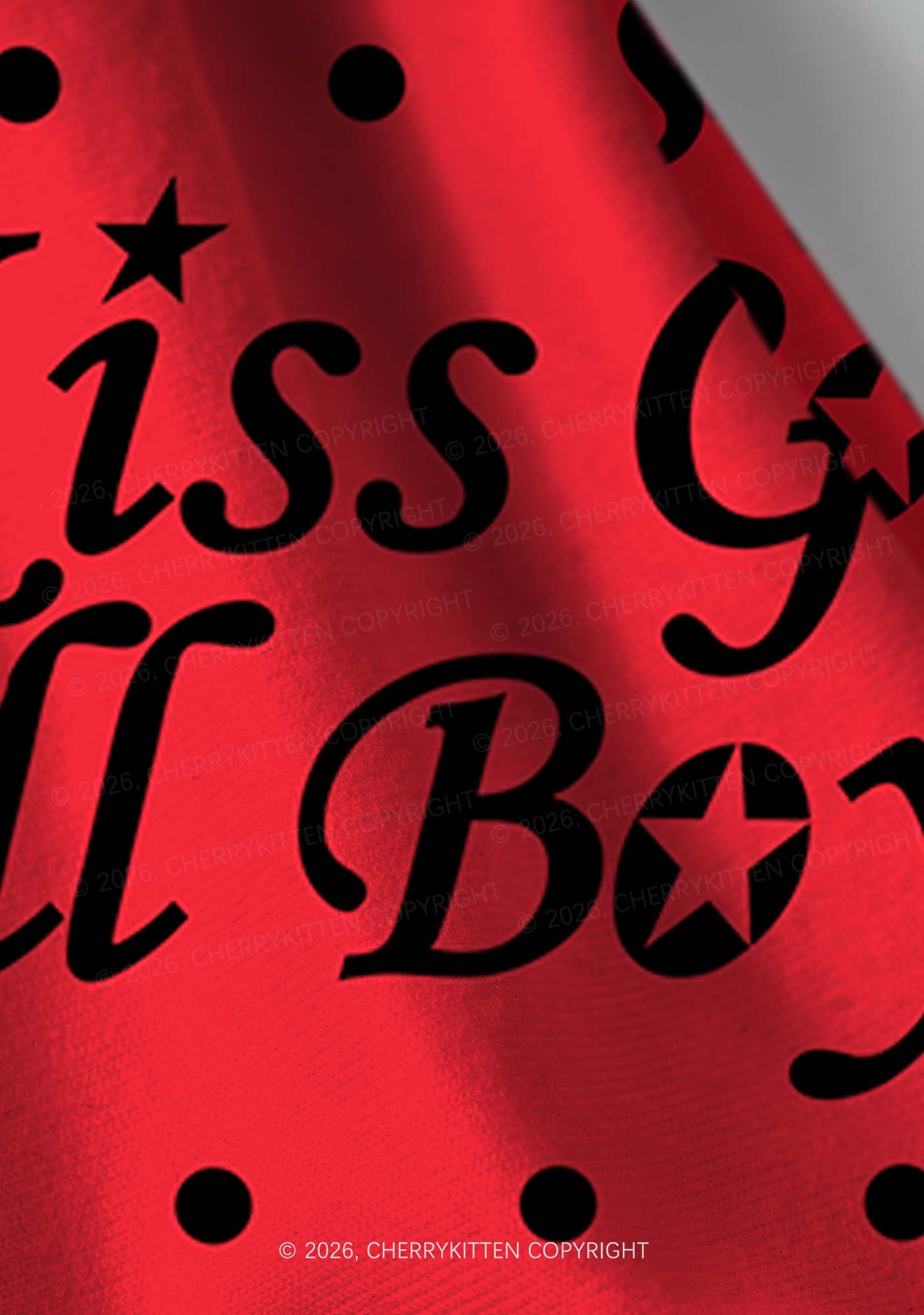 Kiss Girls Kill Boys Pride Y2K Print Headband Cherrykitten