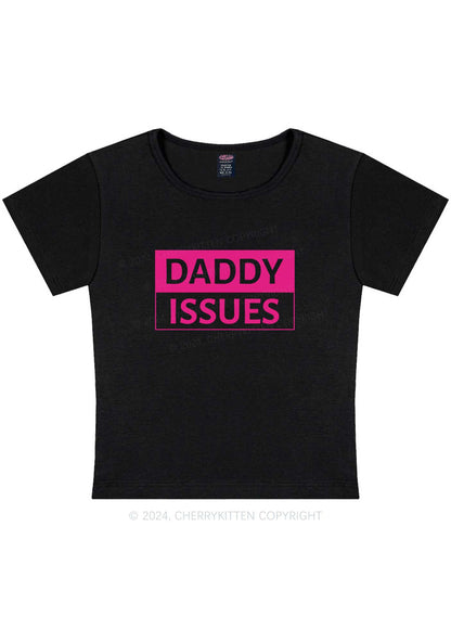 It's Daddy Issues Y2K Baby Tee Cherrykitten