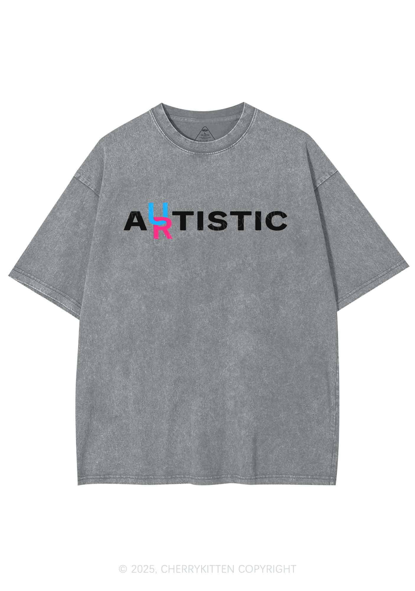 Autistic Artistic Y2K Shirts Washed Tee Cherrykitten
