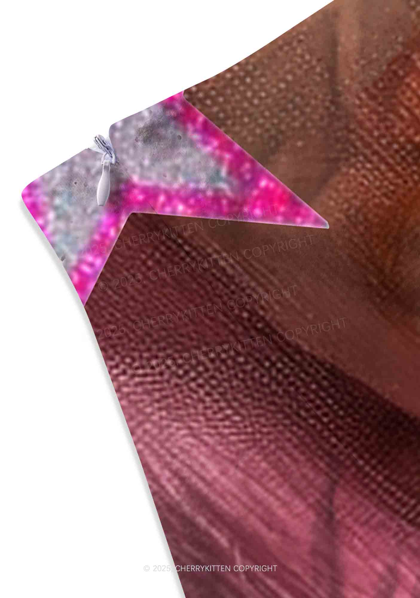 Pink Doll Y2K Print Mini Skirt Cherrykitten