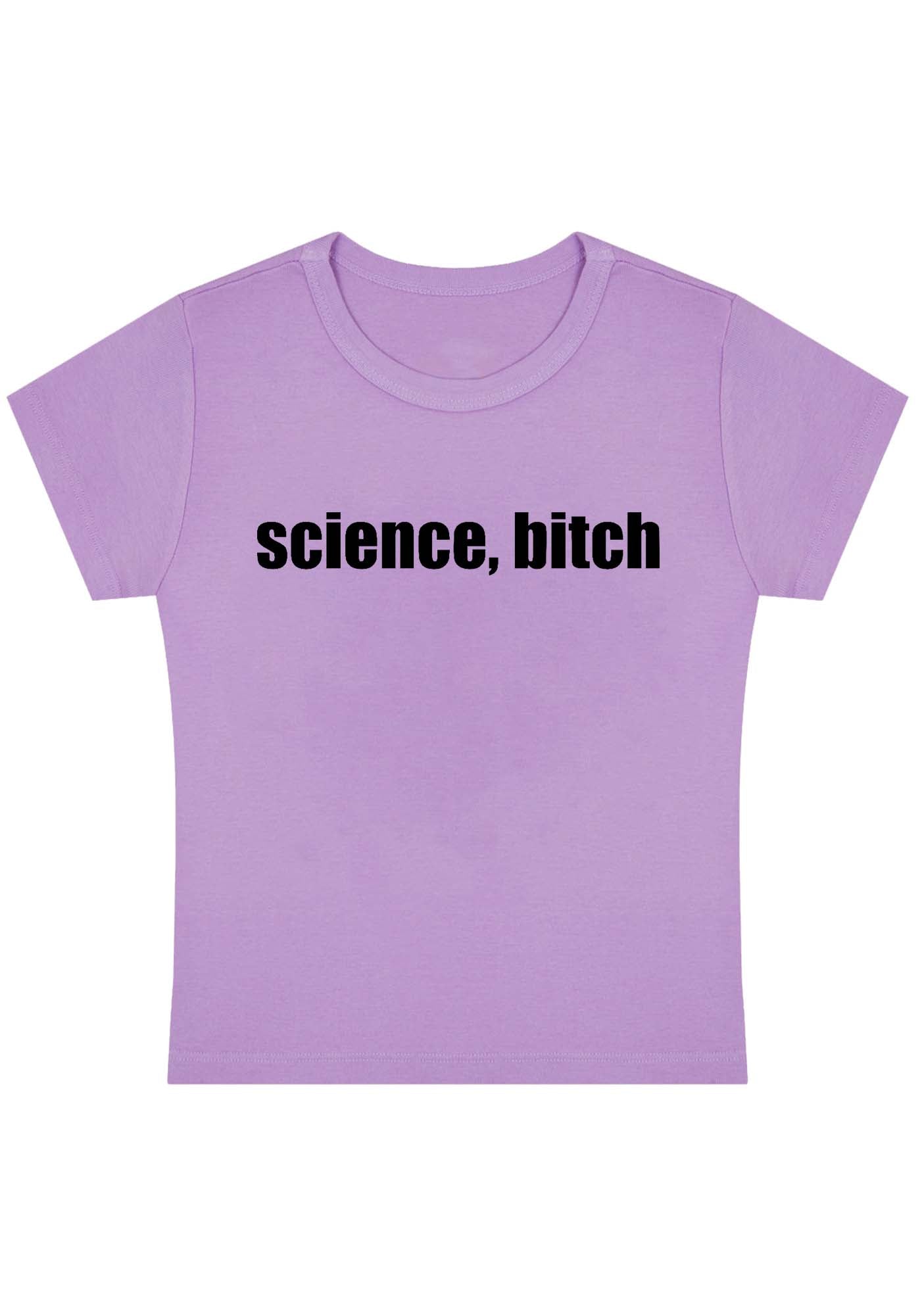 Curvy Science Bixxh Baby Tee