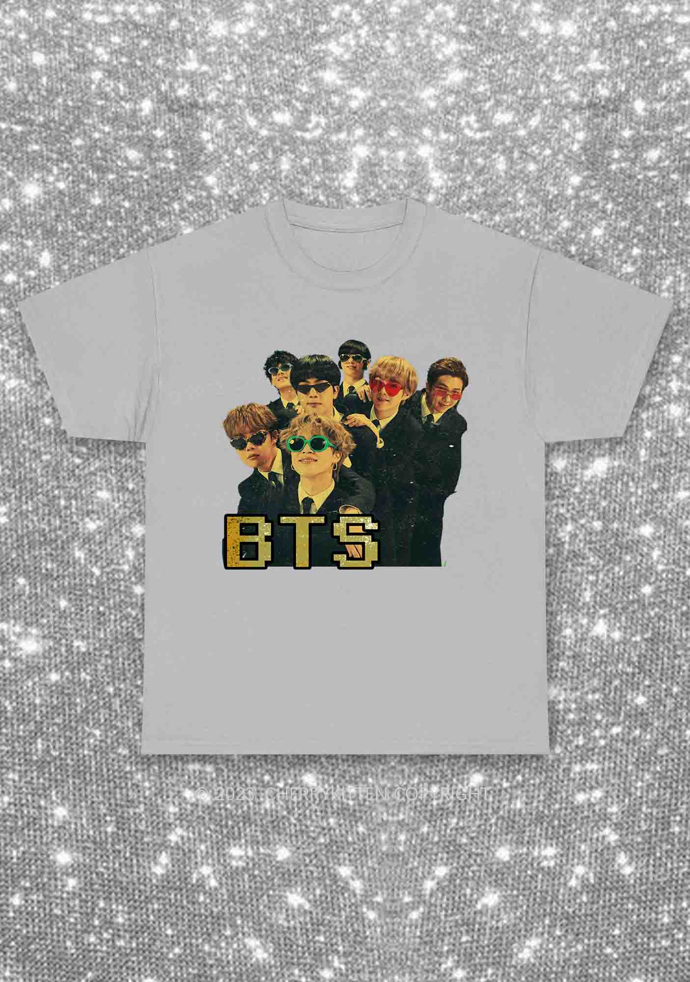 Vintage Bangtan Boys Kpop Y2K Chunky Shirt Cherrykitten