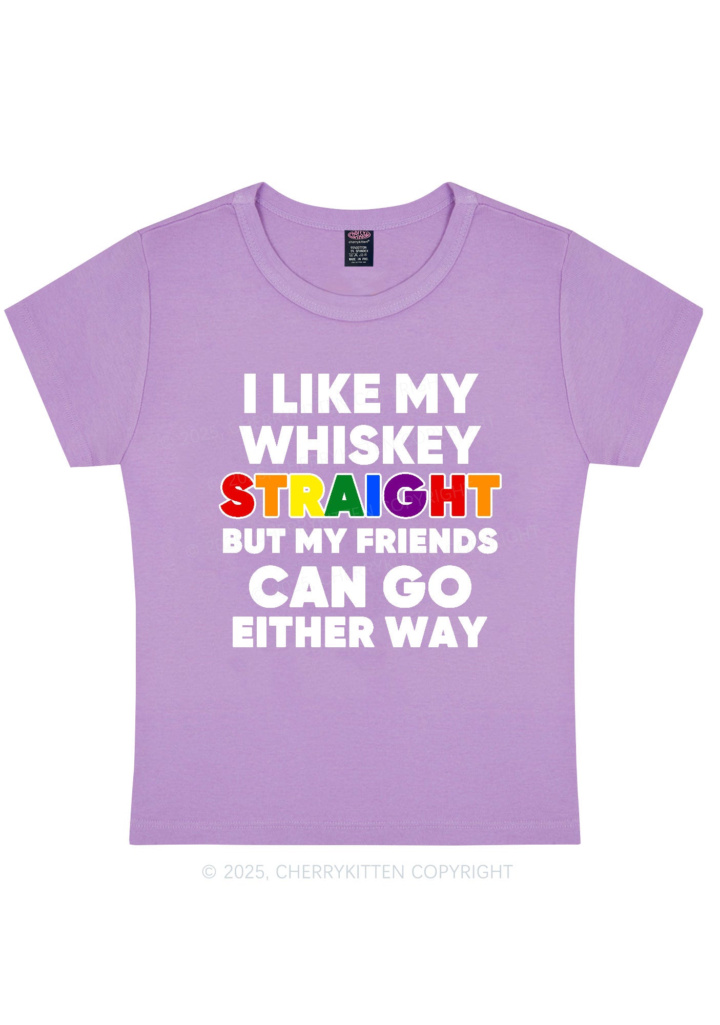 I Like Straight Pride Y2K Baby Tee Cherrykitten