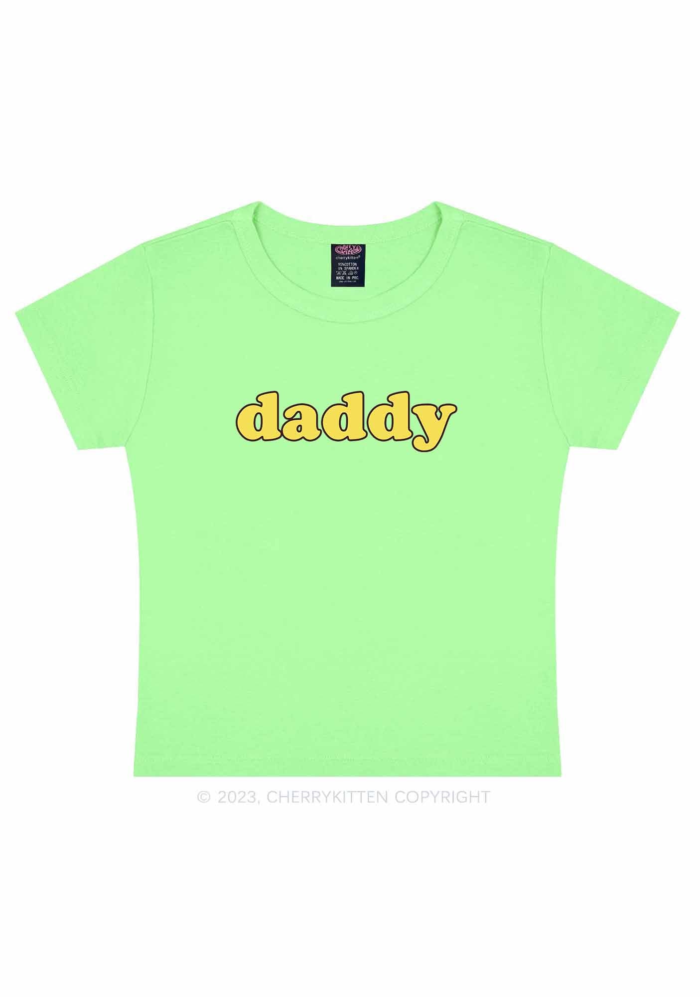 Just Daddy Y2K Baby Tee Cherrykitten