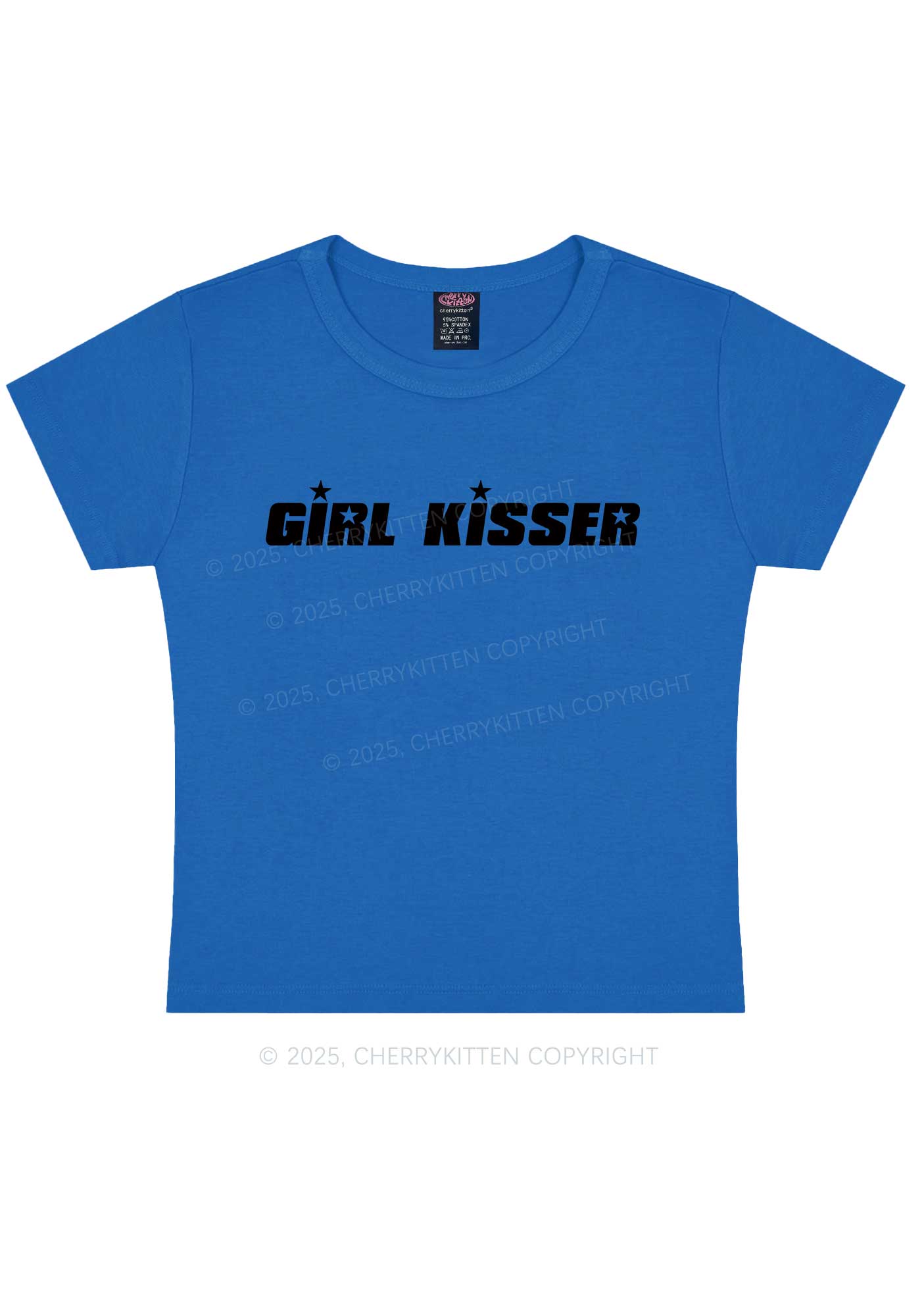 Girl Kisser Star Y2K Baby Tee Cherrykitten