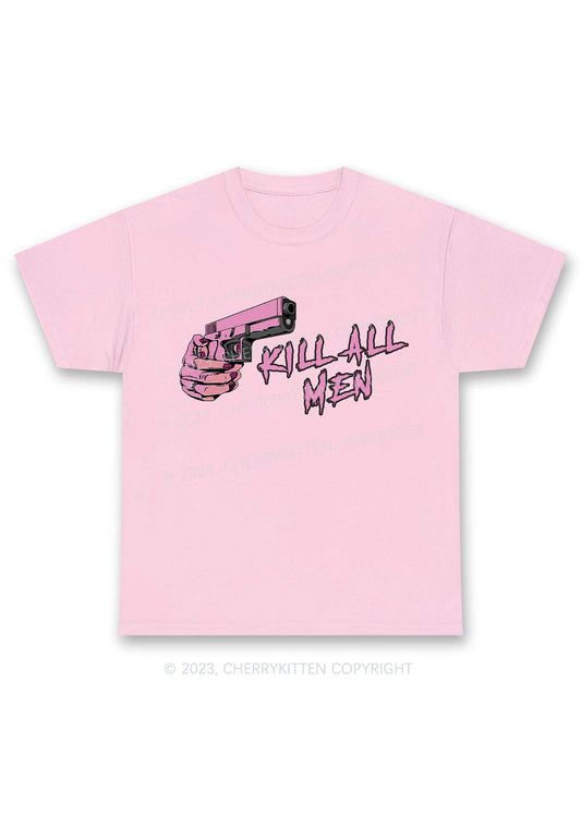 Kill All Men Y2K Chunky Shirt Cherrykitten