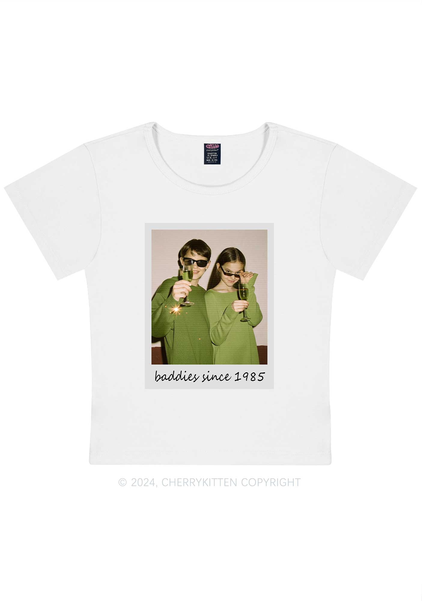 Baddies Since Y2K Valentine's Day Baby Tee Cherrykitten