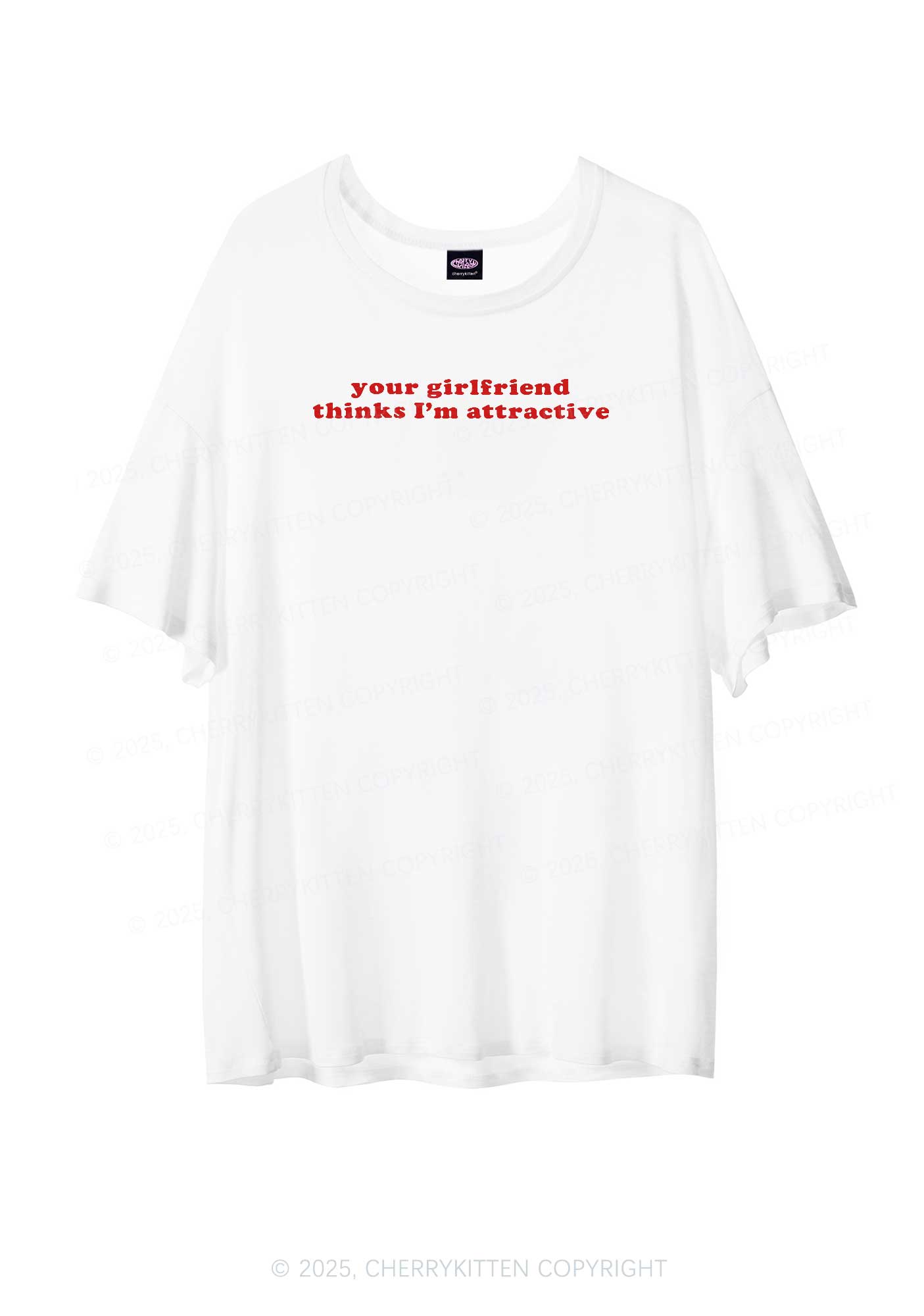 Im Attractive Pride Y2K Sheer Boyfriend Tee Cherrykitten