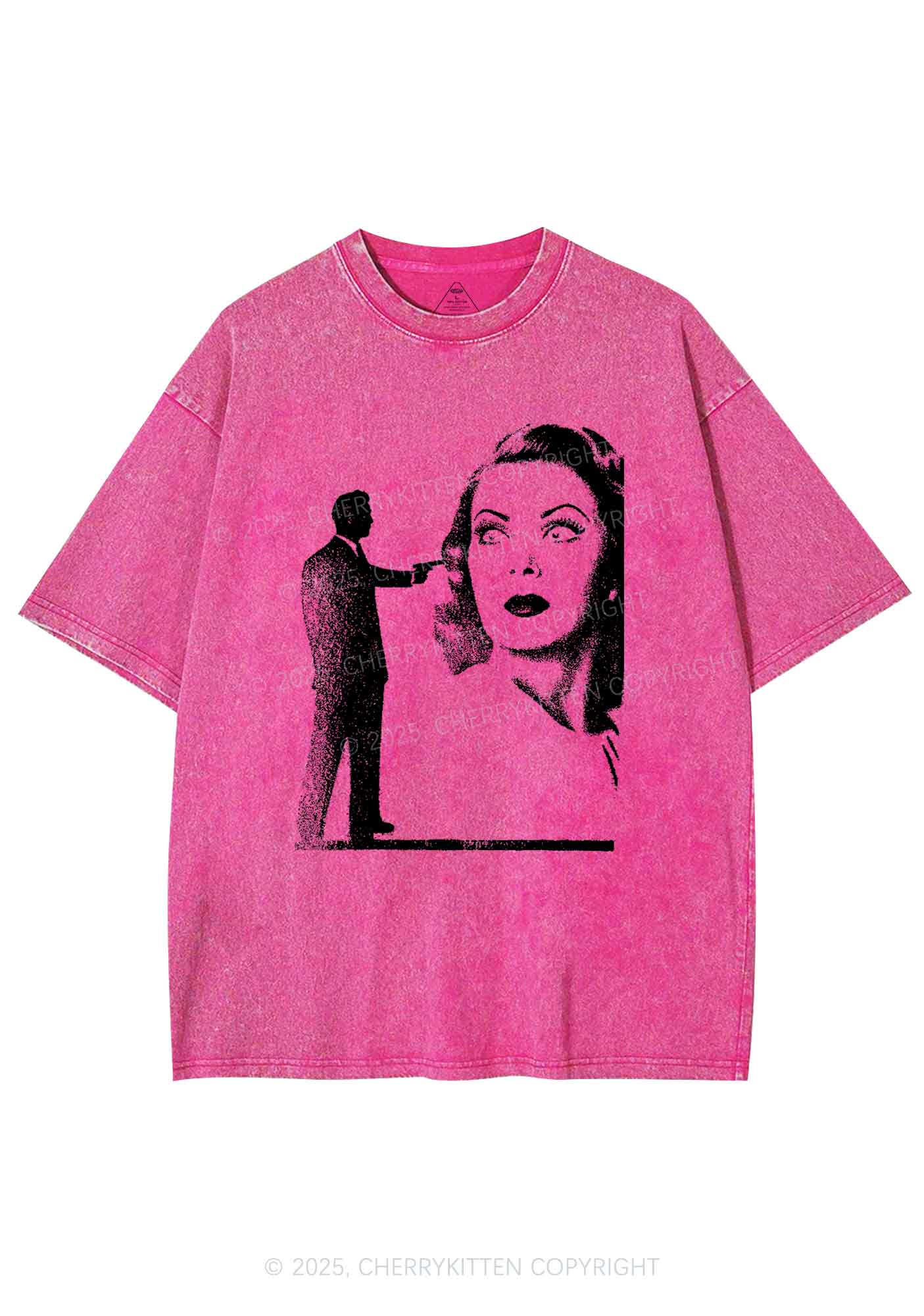 Woman Shot Y2K Washed Tee Cherrykitten