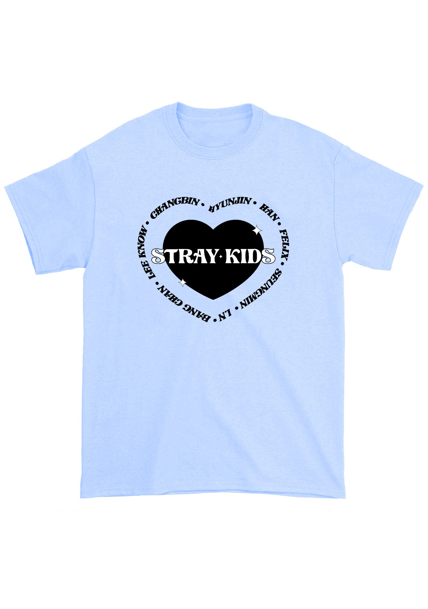Skz Member List Heart Skz Kpop Chunky Shirt