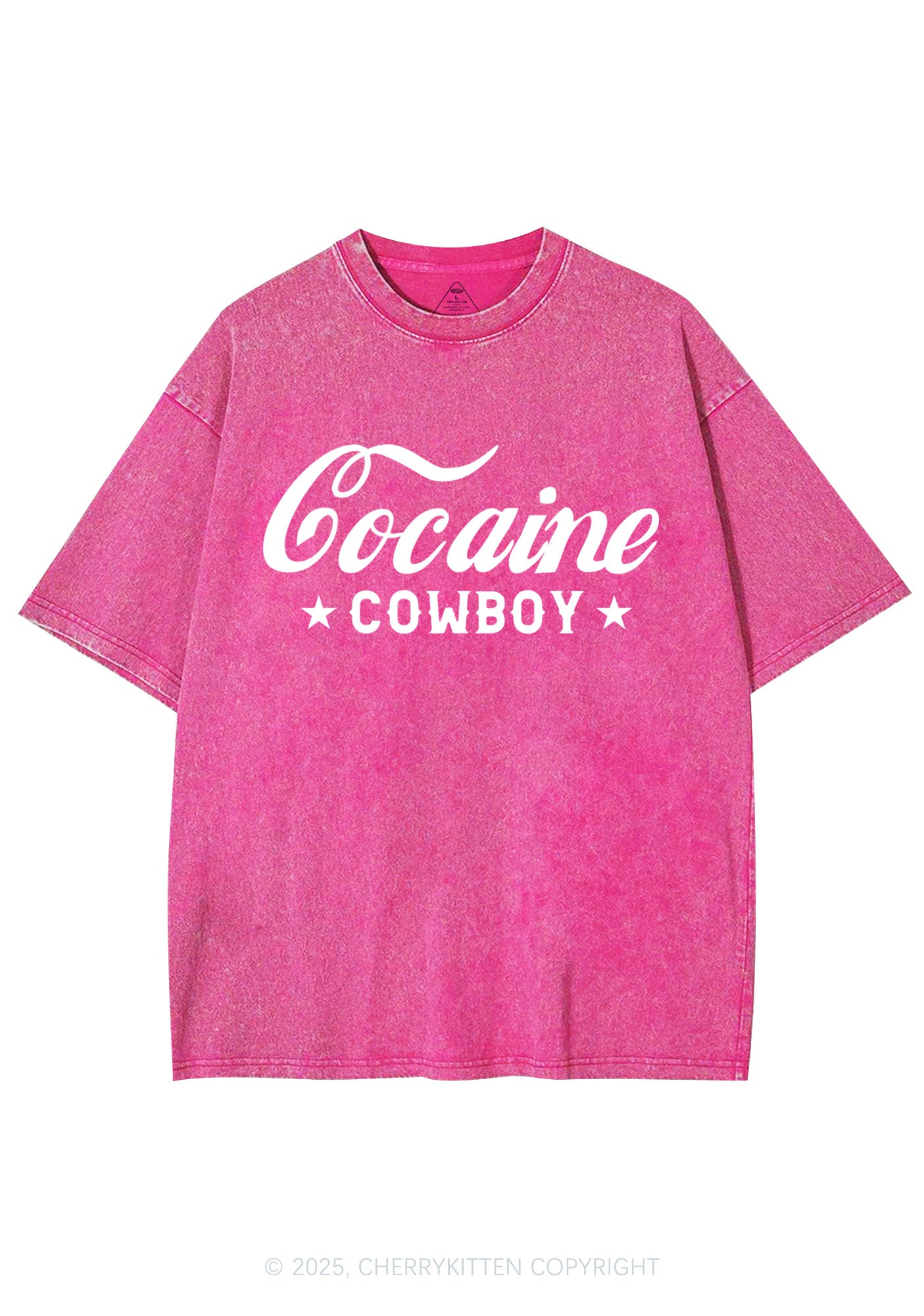 Cola Cowboy Y2K Shirts Washed Tee Cherrykitten