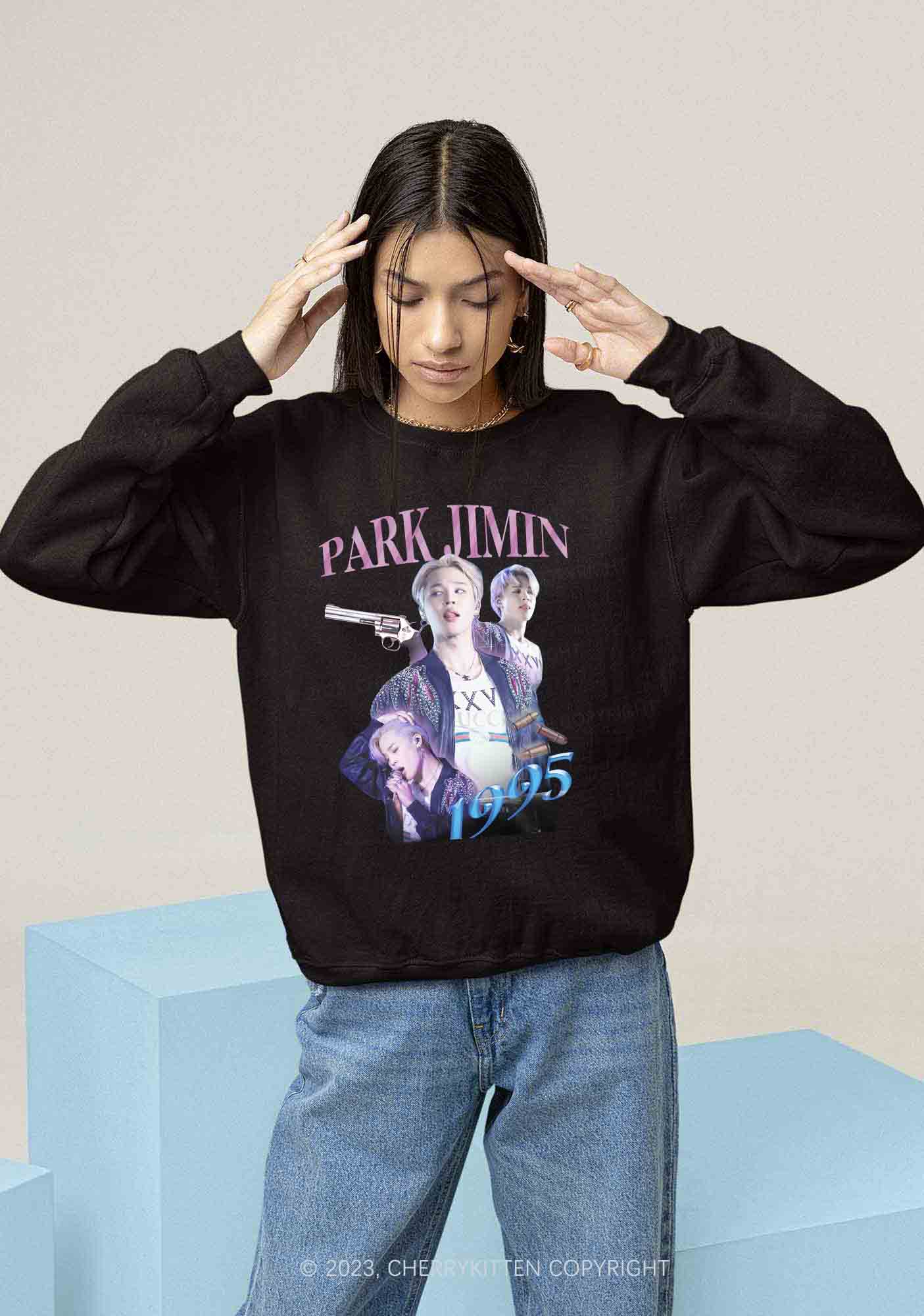 Park Jimin 1995 Kpop Y2K Sweatshirt Cherrykitten