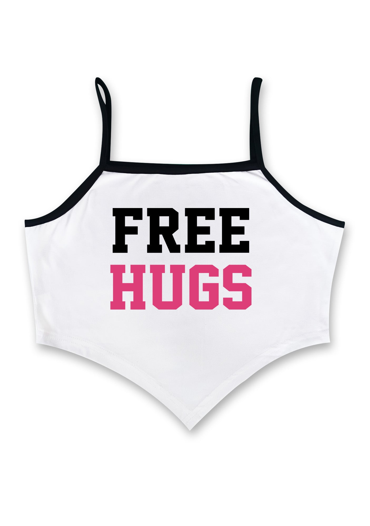 Free Hugs Bandana Crop Tank