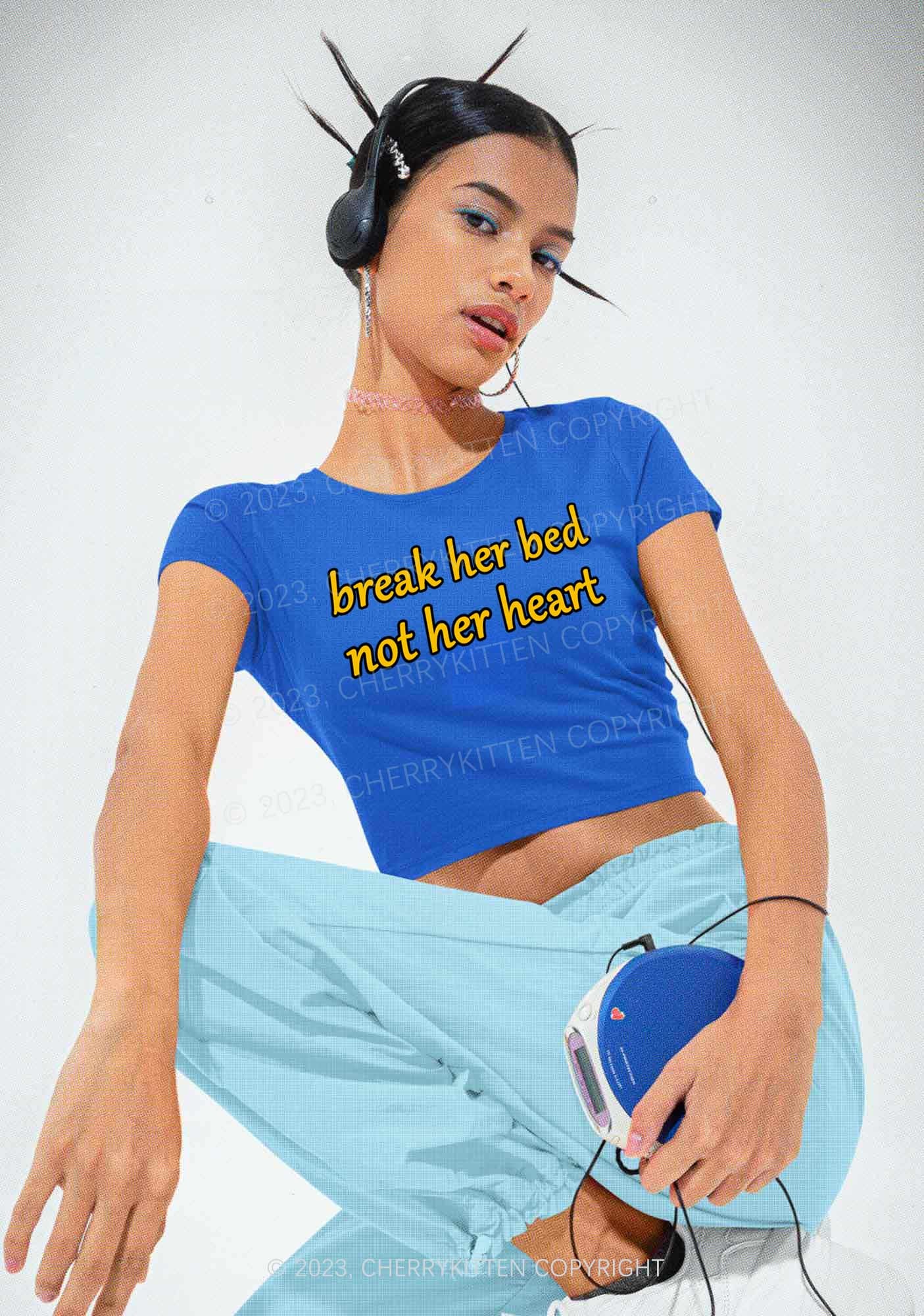 Break Her Bed Y2K Baby Tee Cherrykitten
