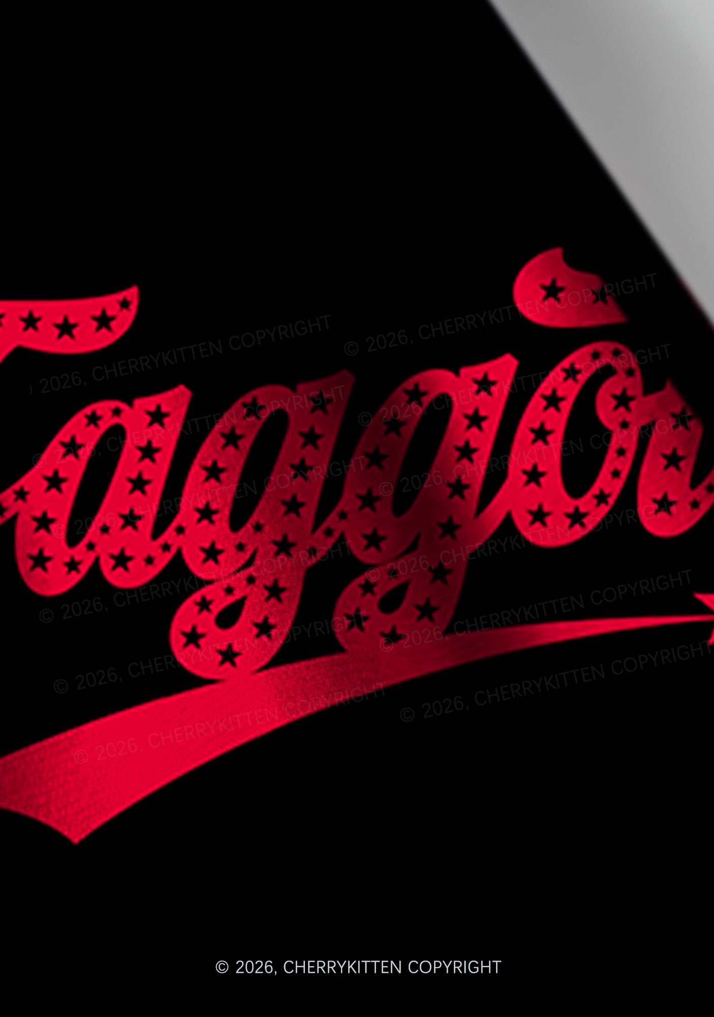 Red Star Faggot Pride Y2K Print Headband Cherrykitten