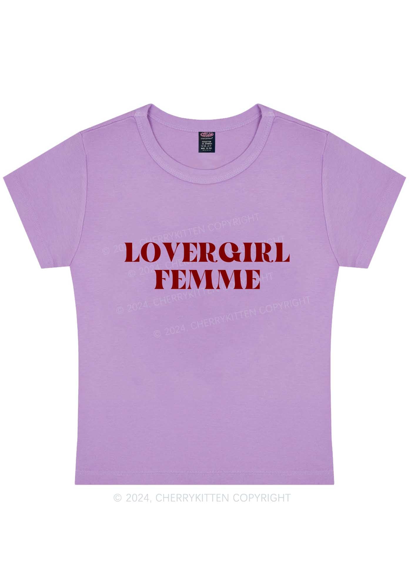 Lovergirl Femme Y2K Baby Tee Cherrykitten
