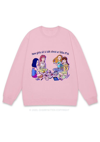 Girls Sit&Talk Y2K Sweatshirt Cherrykitten
