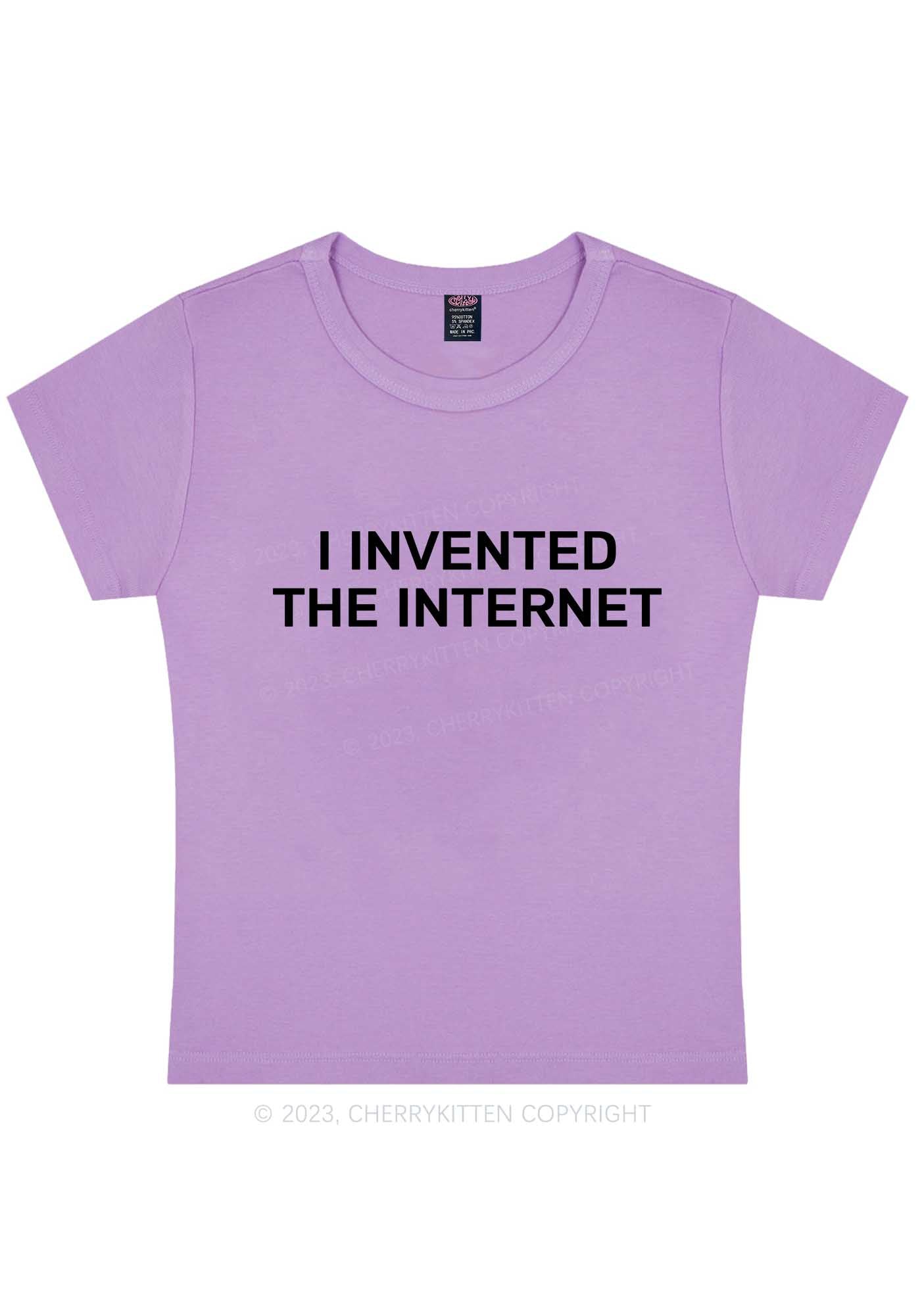 Invented Internet Y2K Baby Tee Cherrykitten