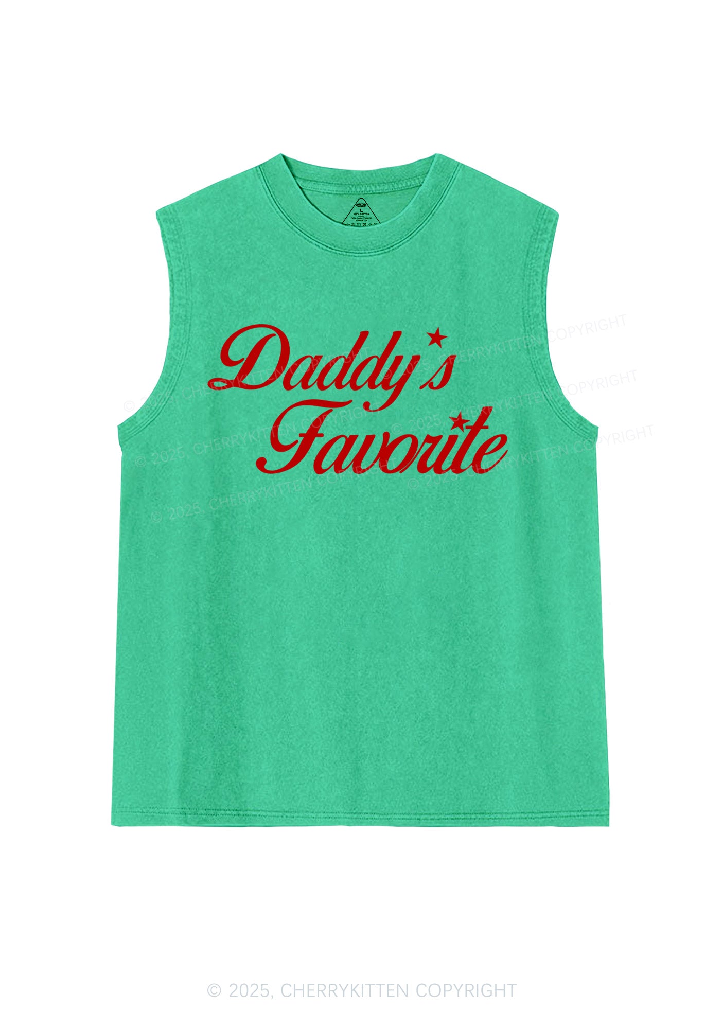 Daddys Favorite Y2K Washed Muscle Tank Cherrykitten