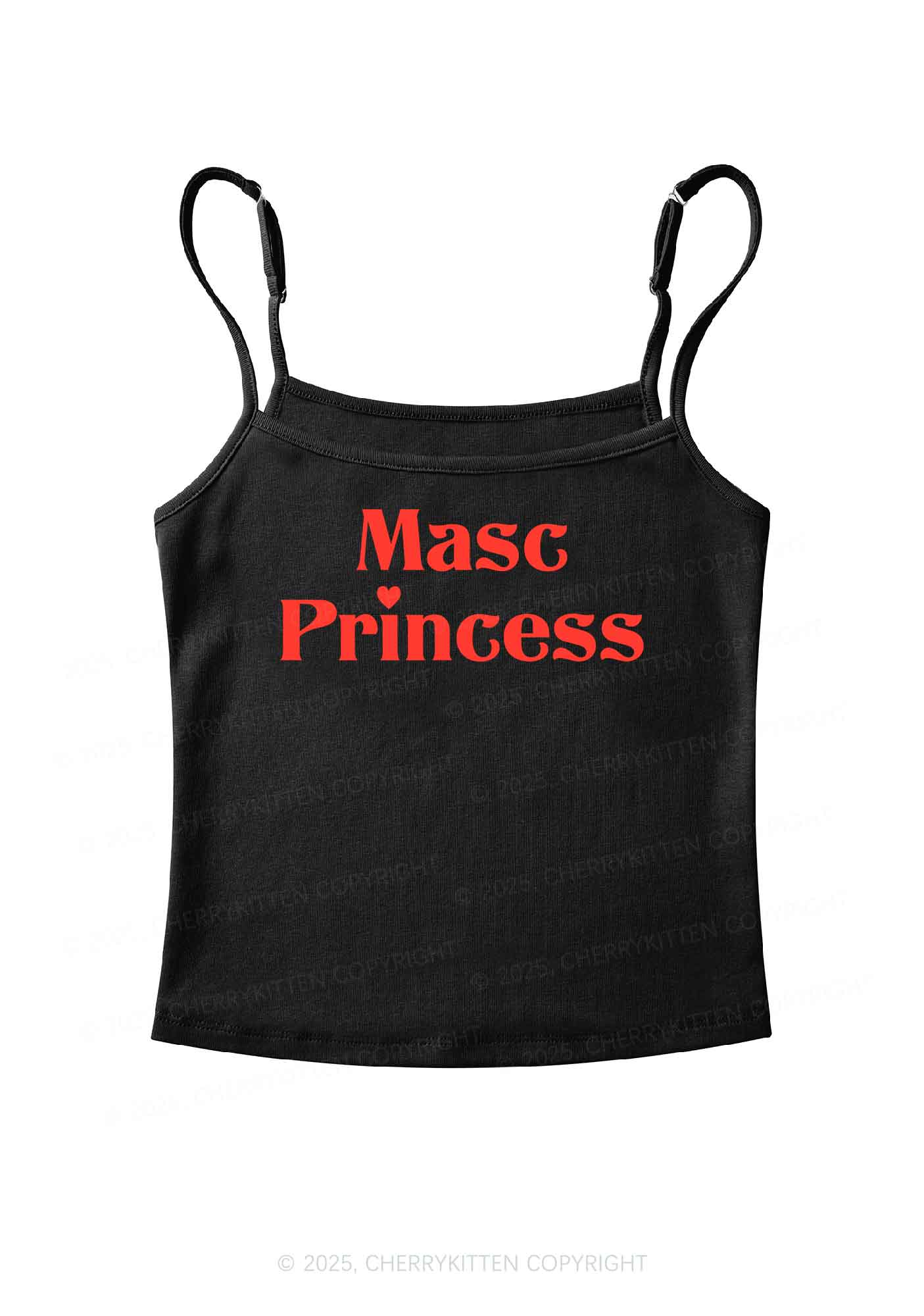 Masc Princess Pride Y2K Spaghetti Strap Cami Cherrykitten