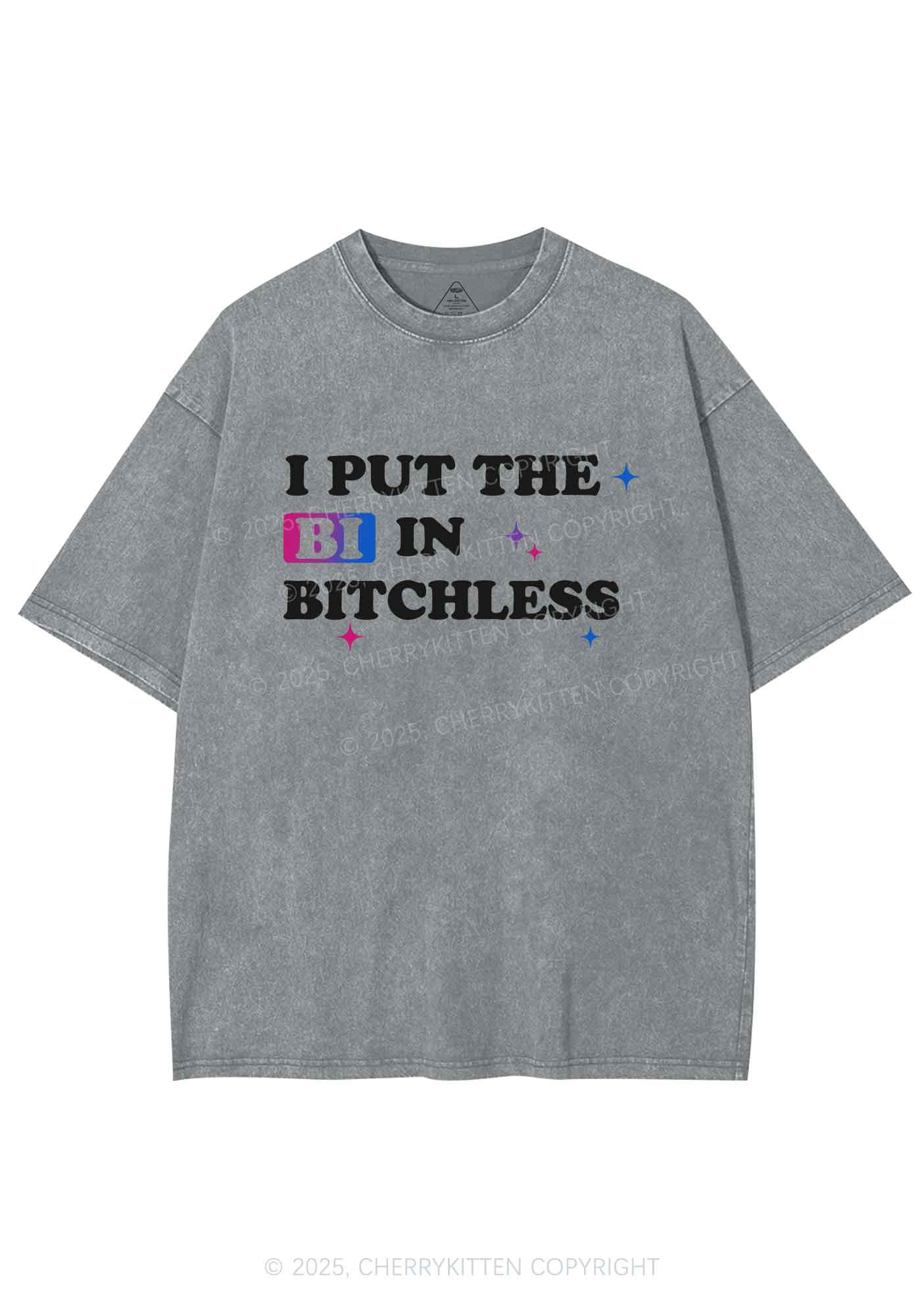Put BI In Bxxchless Pride Y2K Shirts Washed Tee Cherrykitten