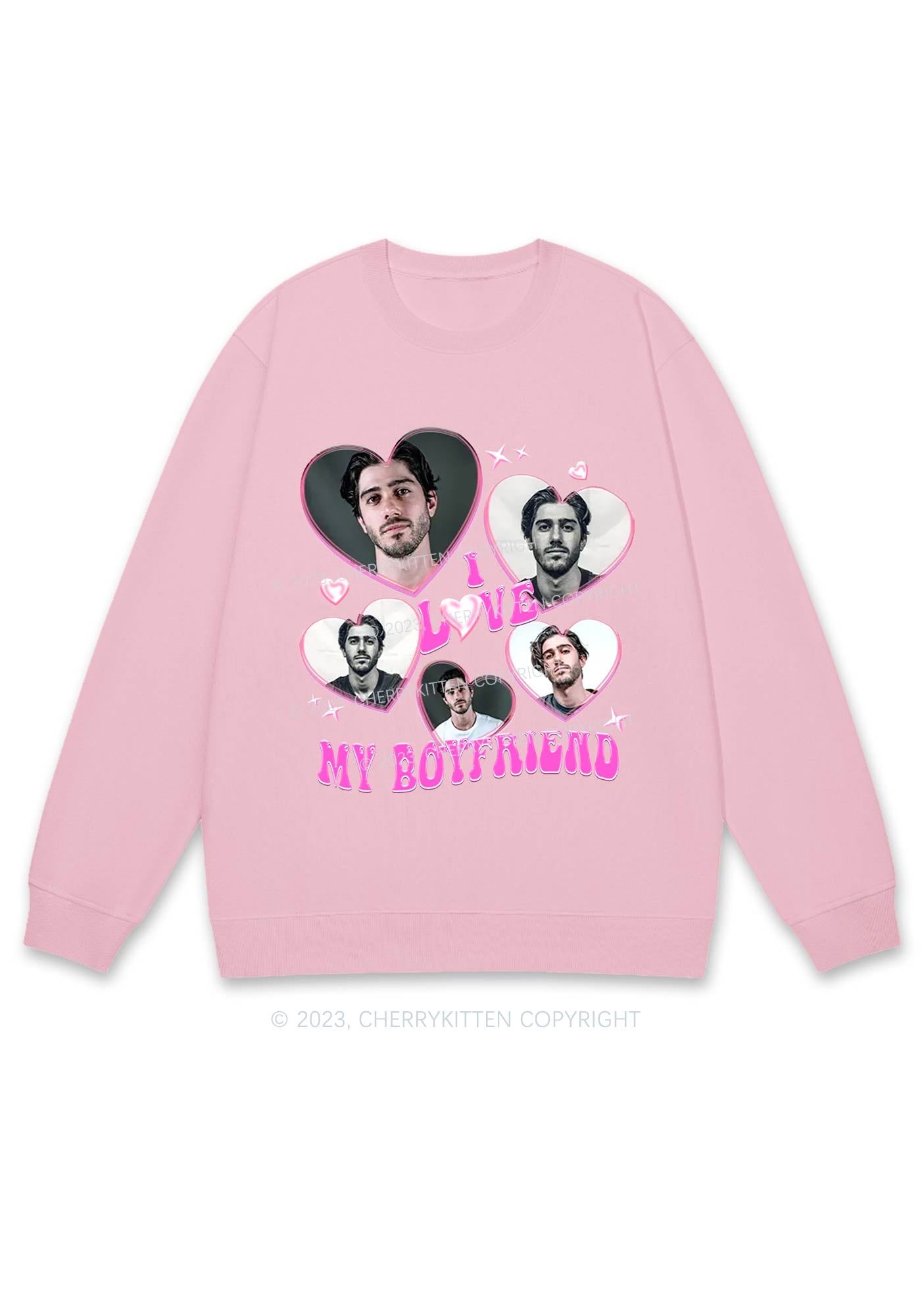 Custom BF&GF Photos Y2K Sweatshirt Cherrykitten