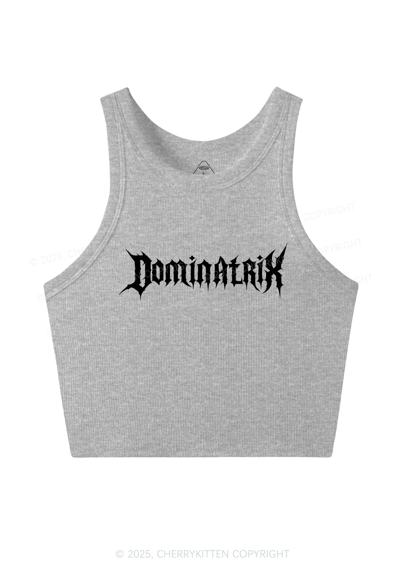 Dominatrix Y2K Crop Tank Top Cherrykitten